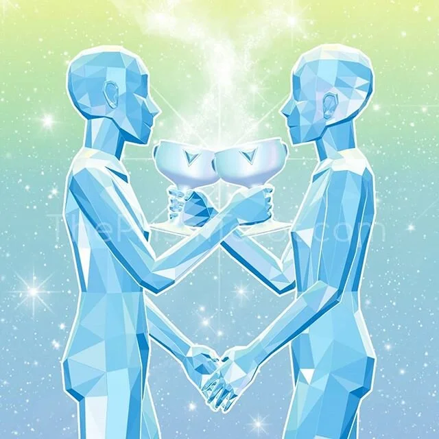 💙 II of Cups 💙
Every card tells a story, swipe for more.
.
.
.
#theprismtarotbyll #indietarotdeck #tarot #tarotdecks #keepaustinwyrd #twoofcups