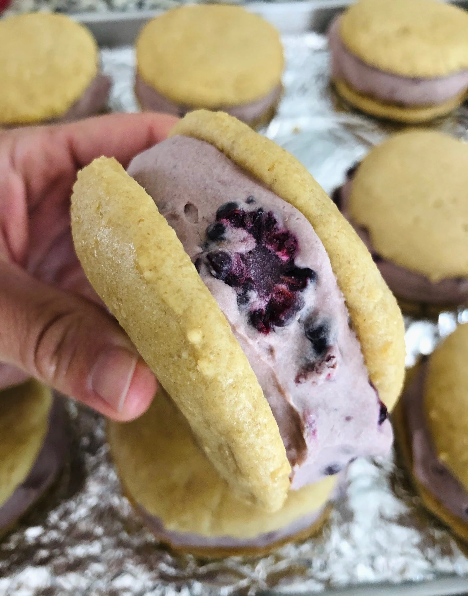 GF White Chocolate Raspberry Whoopie Pie