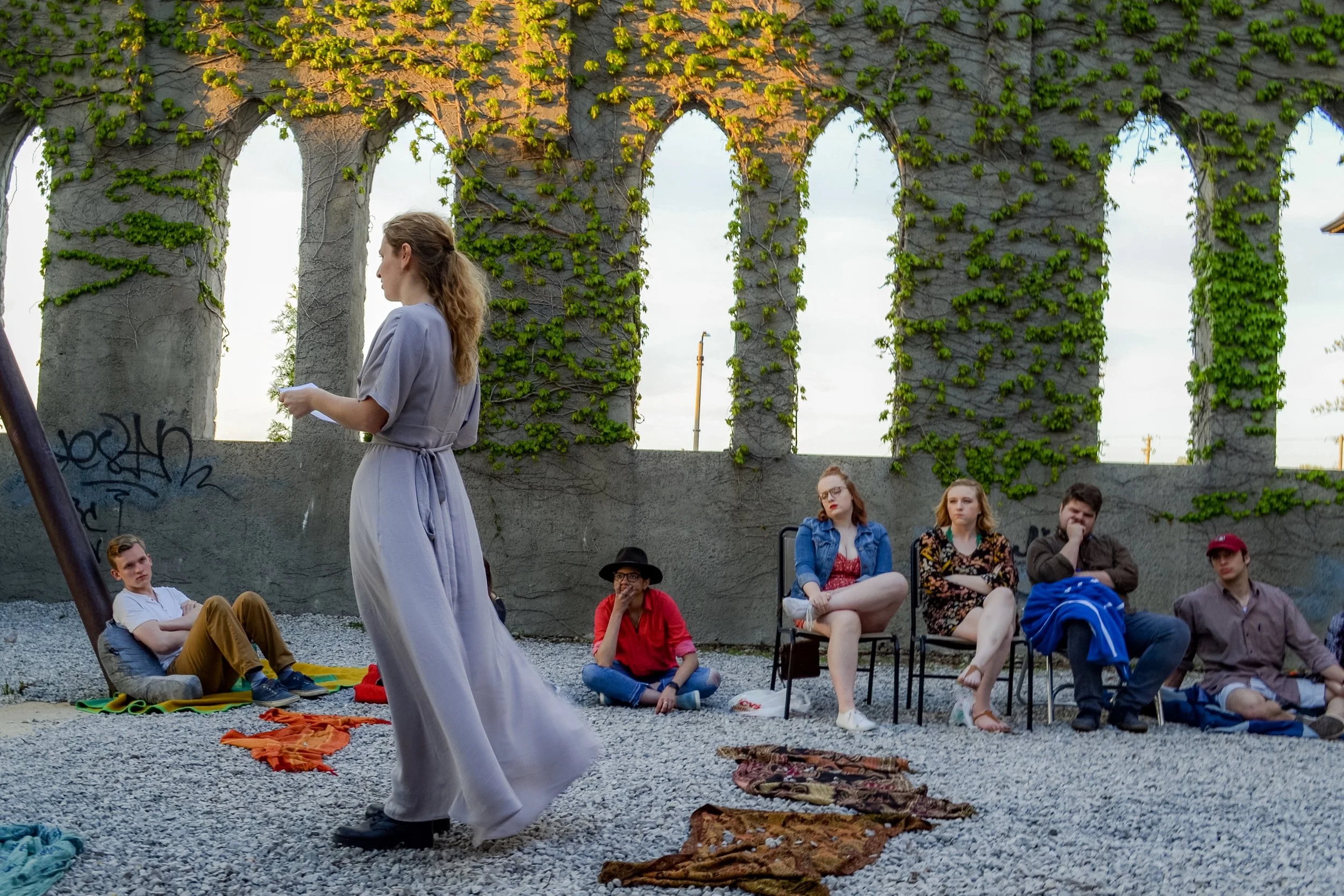  Site Specific Performance — St. Louis, MO  Directed by Gaby Rodriguez  Sappho — Vivienne Luthin 