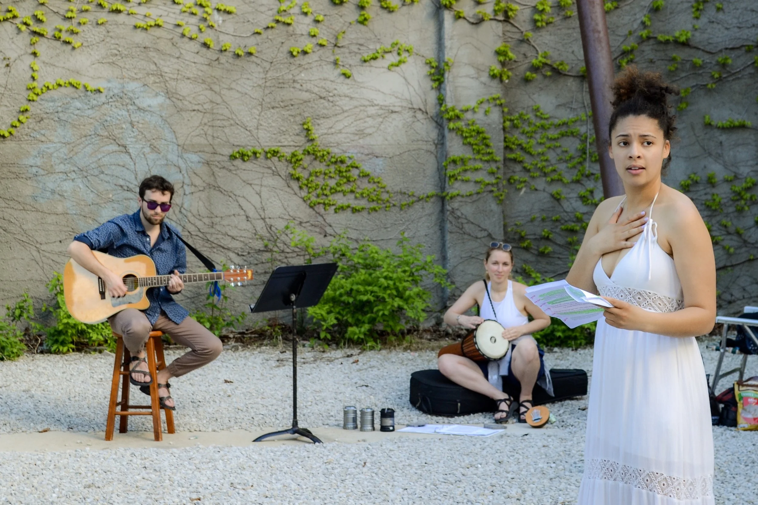  Site Specific Performance — St. Louis, MO  Directed by Gaby Rodriguez  Orpheo — Hunter Bell   Sappho — Vivienne Luthin  Medea — Kiah McKirnan  