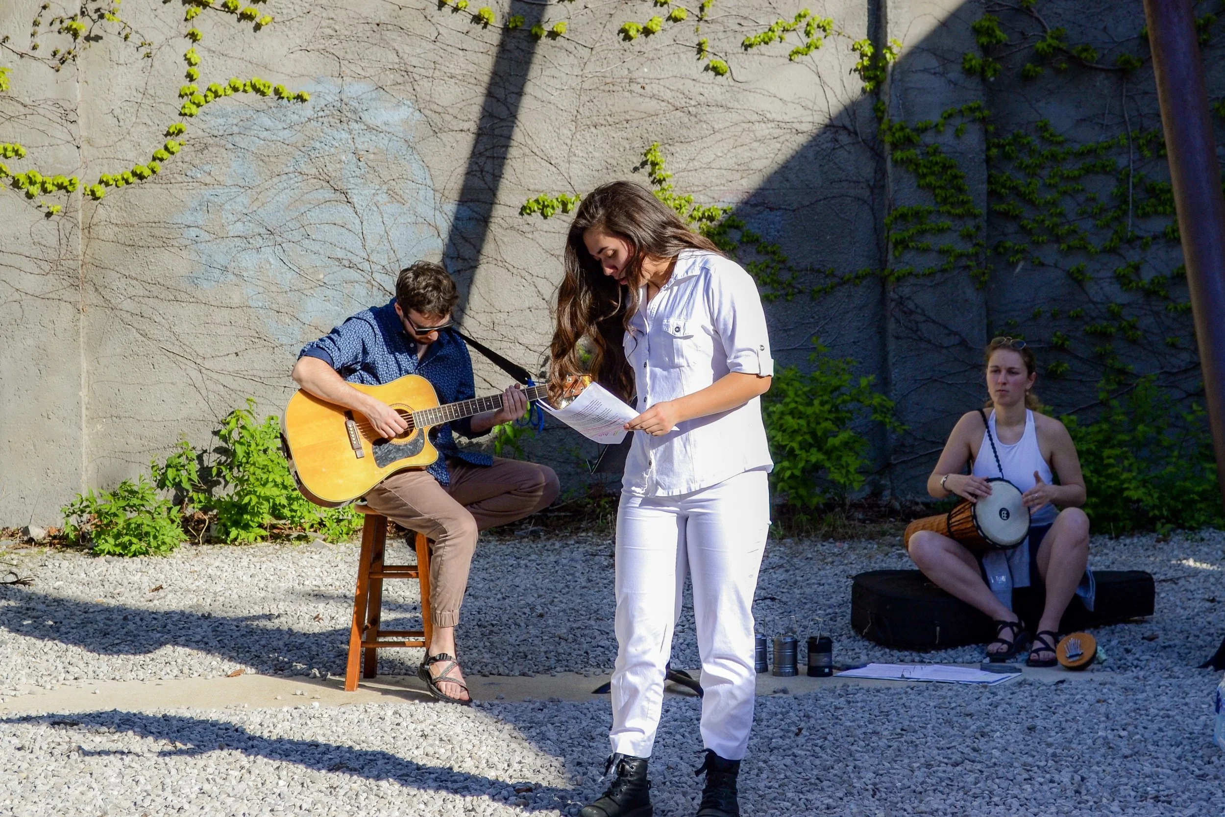  Site Specific Performance — St. Louis, MO  Directed by Gaby Rodriguez  Orpheo — Hunter Bell   Dido — Alegra Batara  Sappho — Vivienne Luthin 