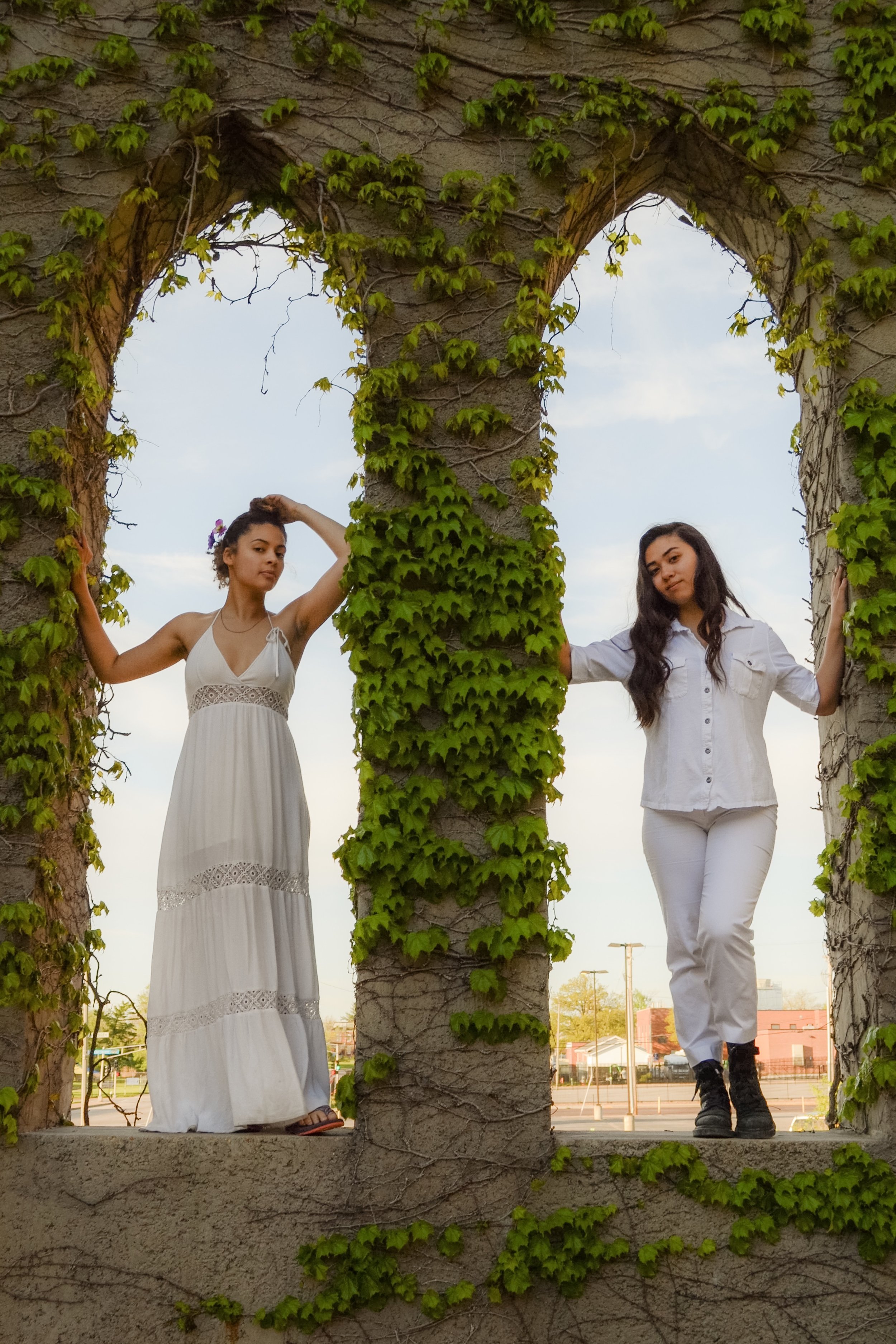  Site Specific Performance — St. Louis, MO, April 21st, 2019  Directed by Gaby Rodriguez  Medea — Kiah McKirnan  Dido — Alegra Batara 