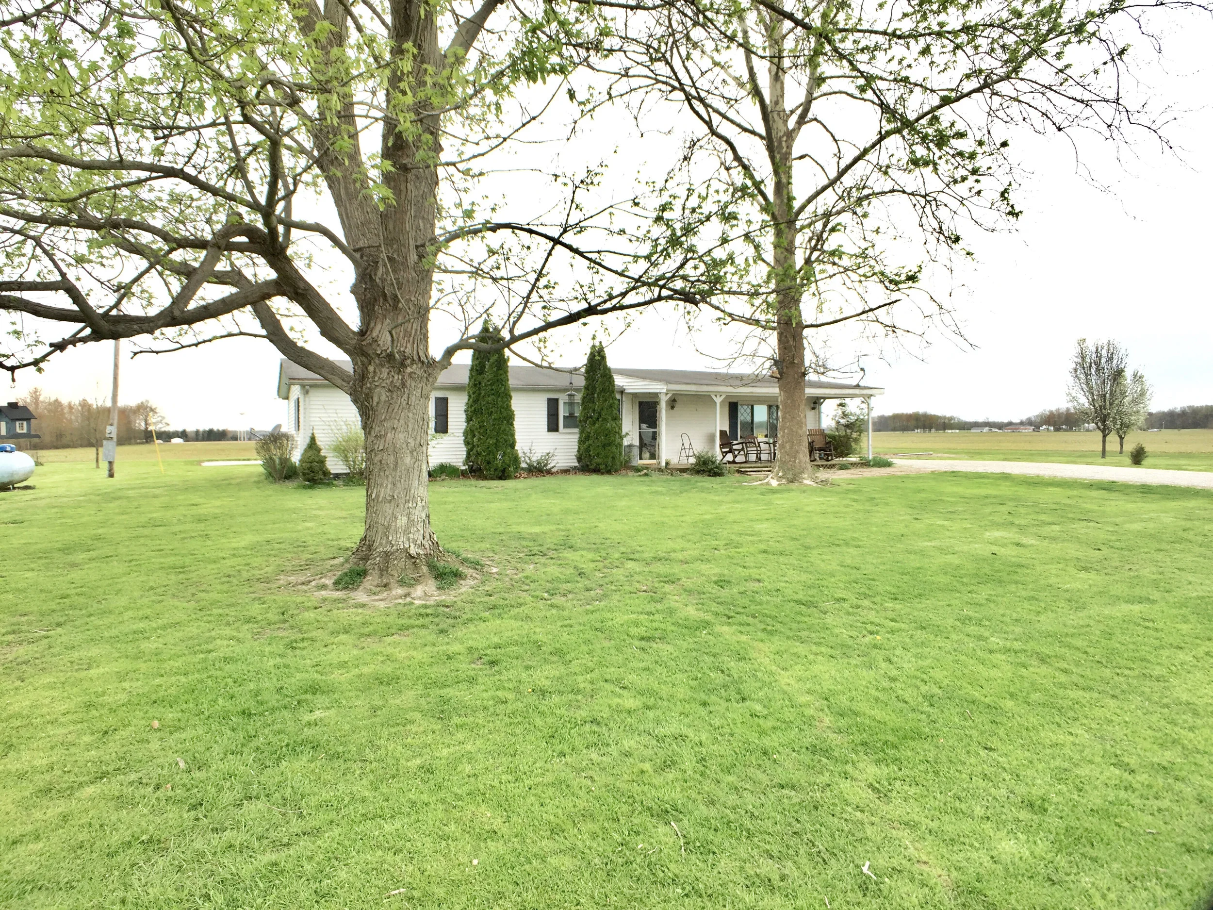 SOLD !!2 ACRES in the Country with a 3 BDRM Manufactured Home 6 miles South of Versailles, IN.