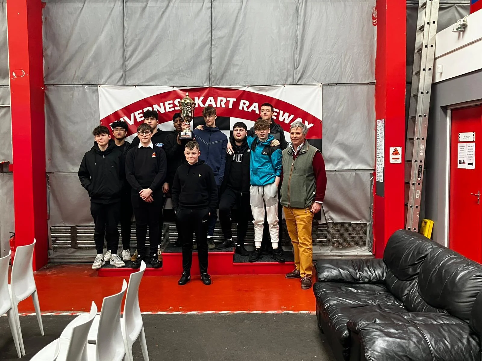 Edward Mountain MSP visits Inverness Kart Raceway to celebrate Scottish Apprenticeship Week