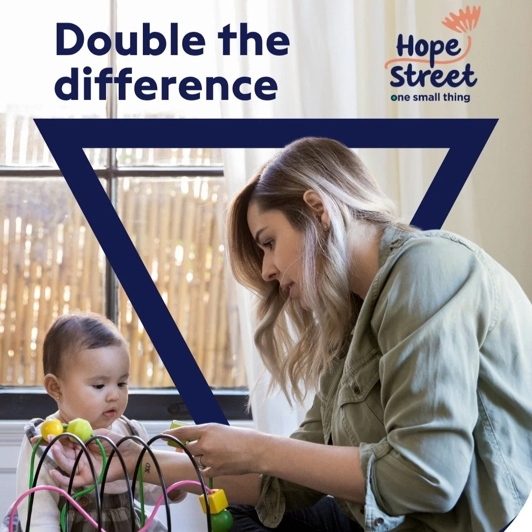 Our Big Give Women and Girls Campaign is now live ✨💫
 
Over the next 7 days, every donation made to Women, Children and Families at Hope Street will be doubled while match funds last. 
 
Did you know that 72% of women entering prison have committed 