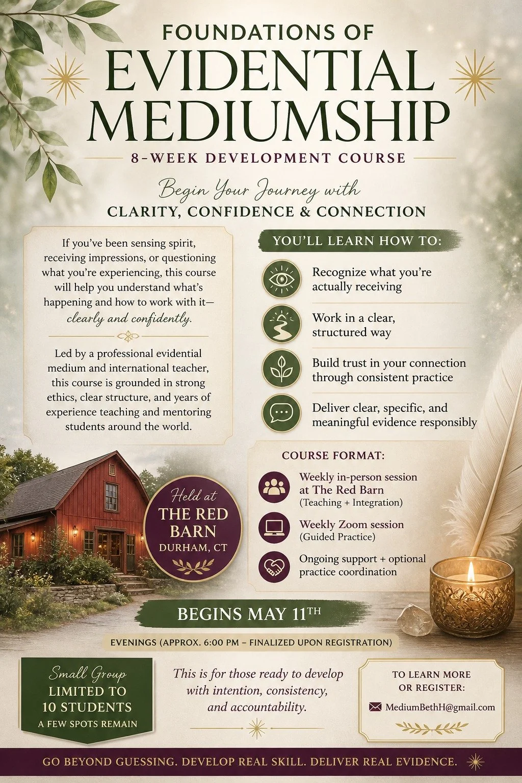 FOUNDATIONS OF EVIDENTIAL MEDIUMSHIP 🔅 8-Week Development Course