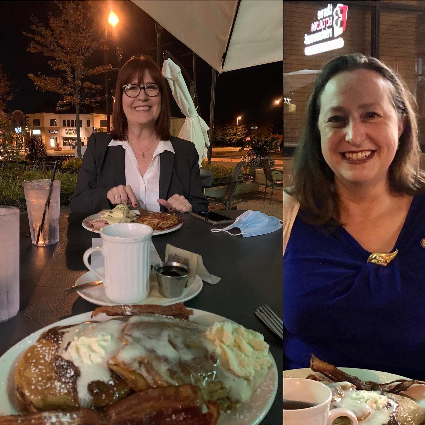 Thanks Senate Candidate Bonnie Westlin and 3 Squares for the fabulous Post LWV Forum Brenner (Breakfast for Dinner)! The Pumpkin Pancakes were fabulous!