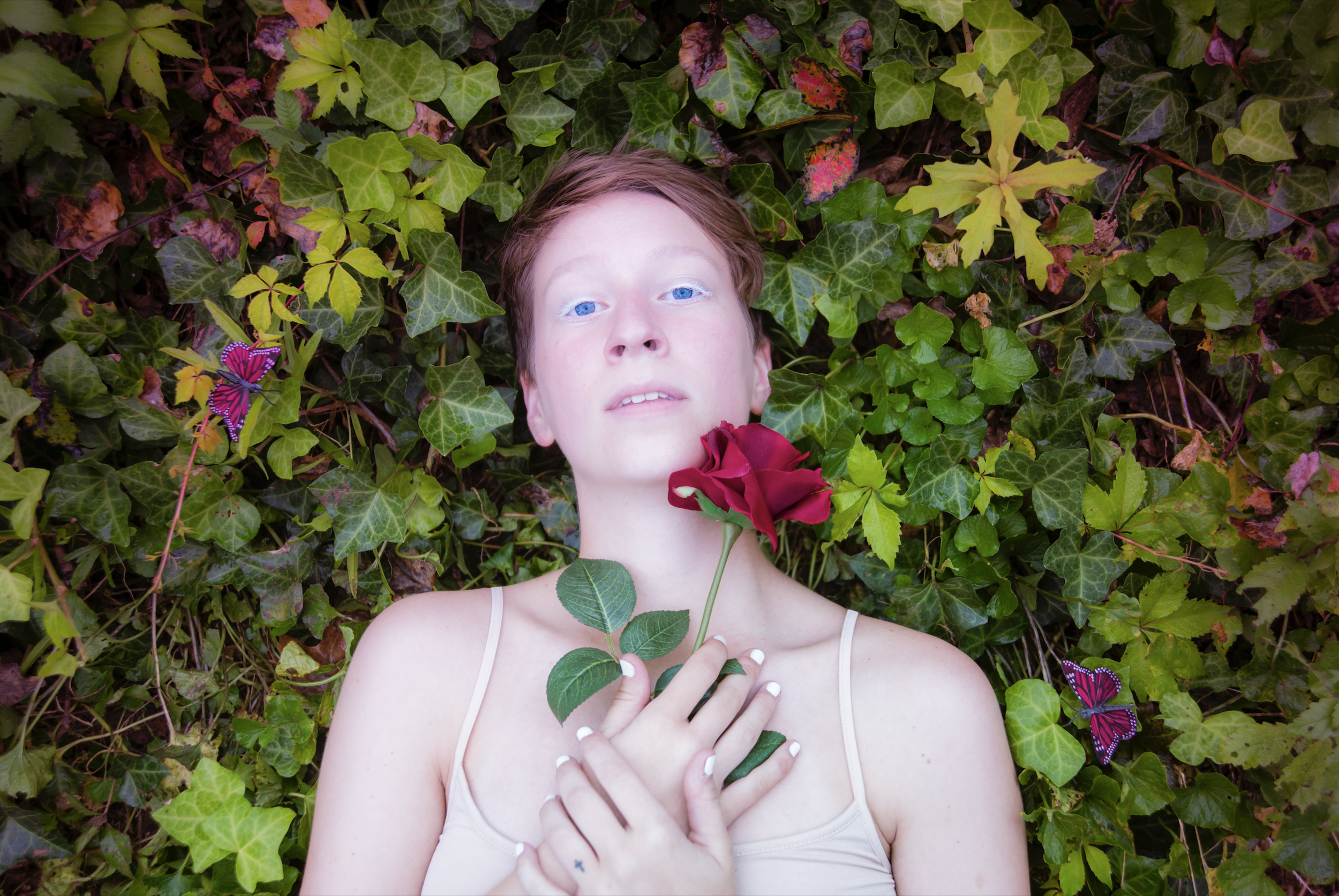 self-portrait in the weeds