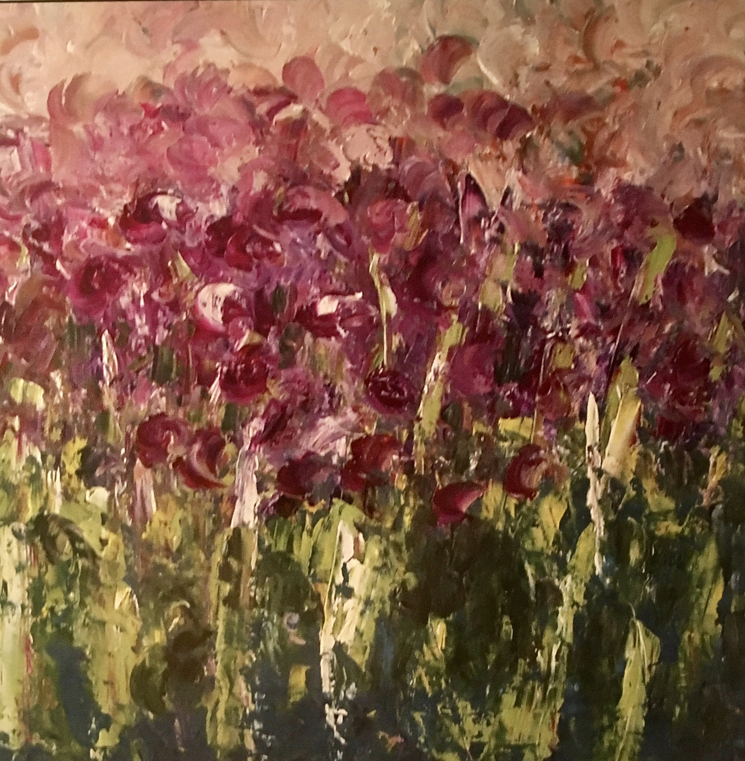 Chive Field in Bloo 20 x24 Sold