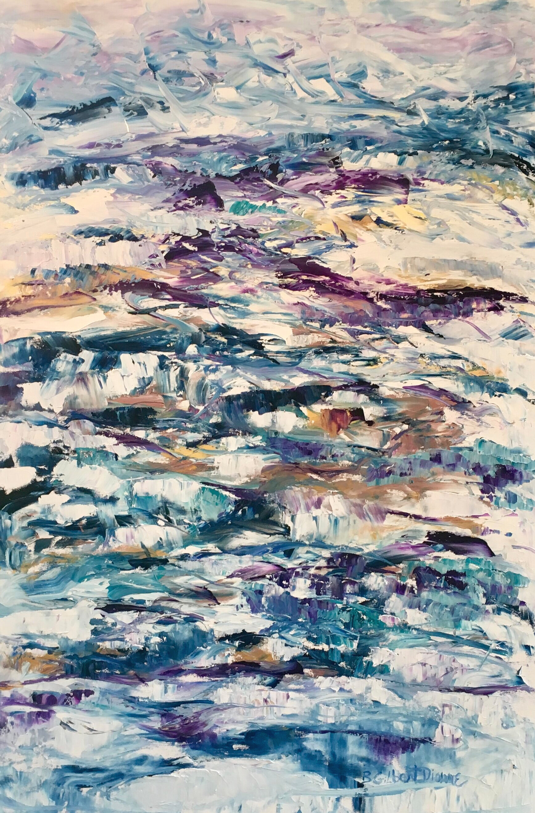 Ice Jam Oil 36x24