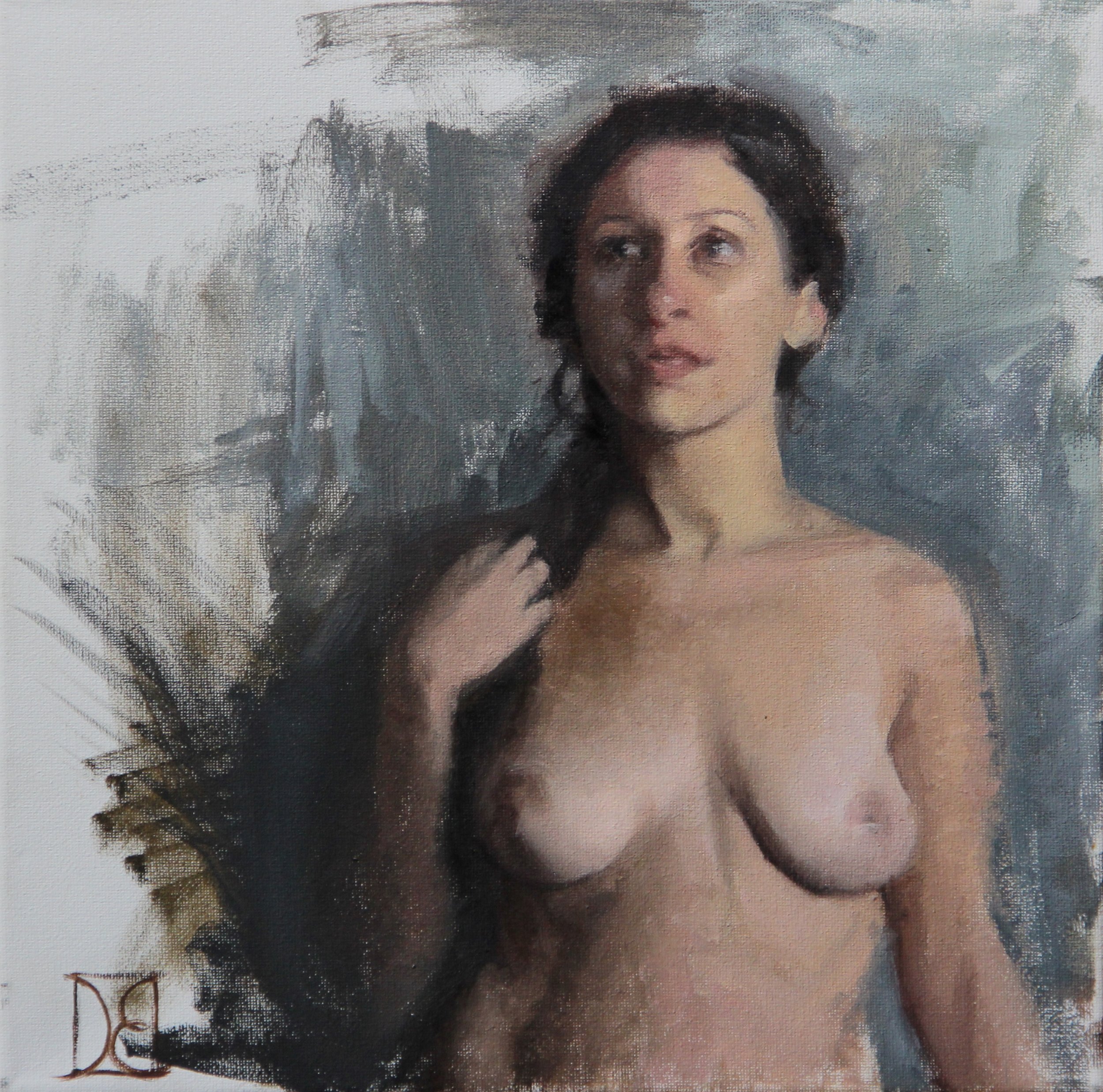 “Study of Stefanie” 12x12, Oil on Canvas $400 SOLD