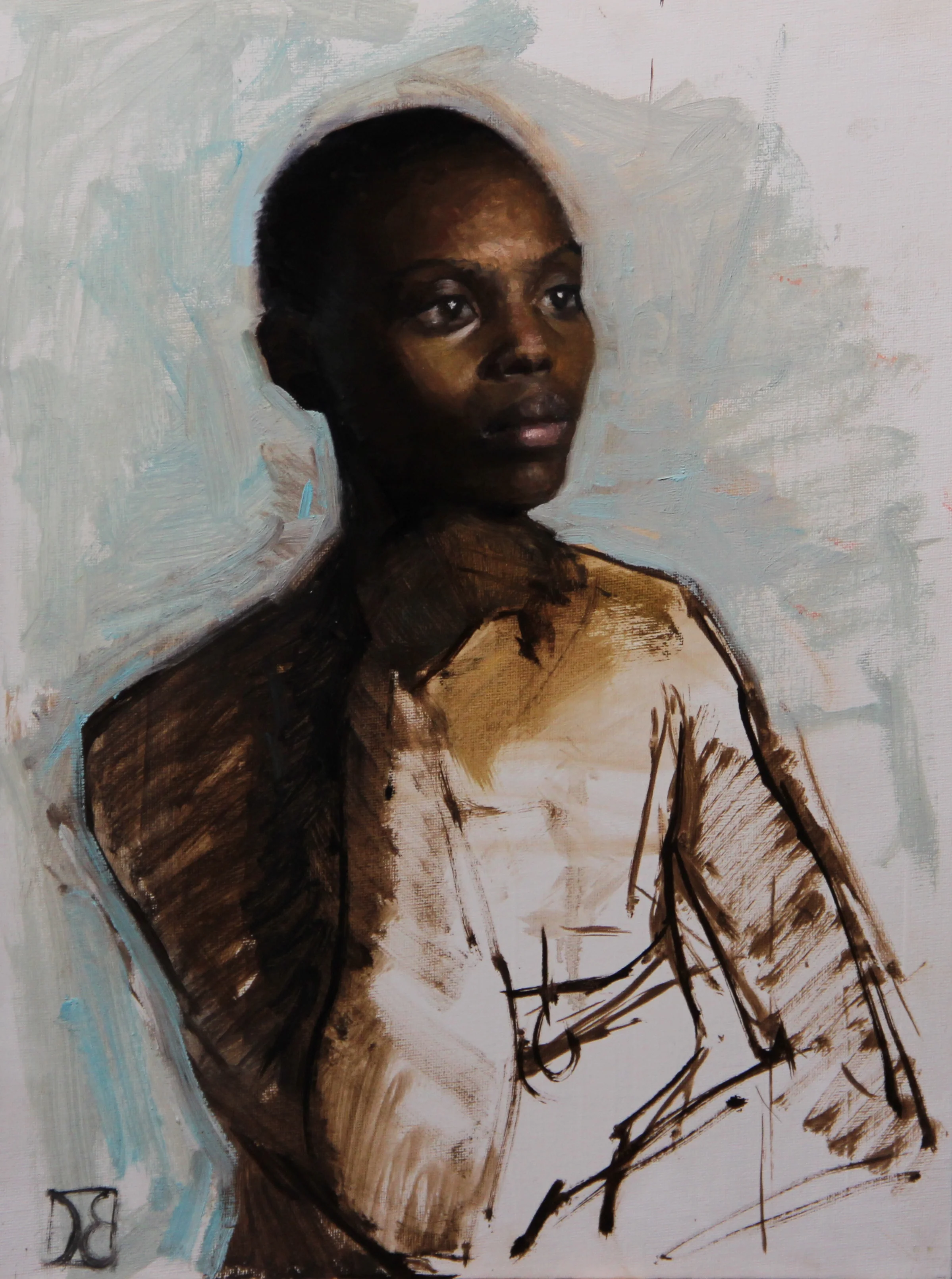 “Shelby Study 2” 12x16, Oil on Canvas Panel $500