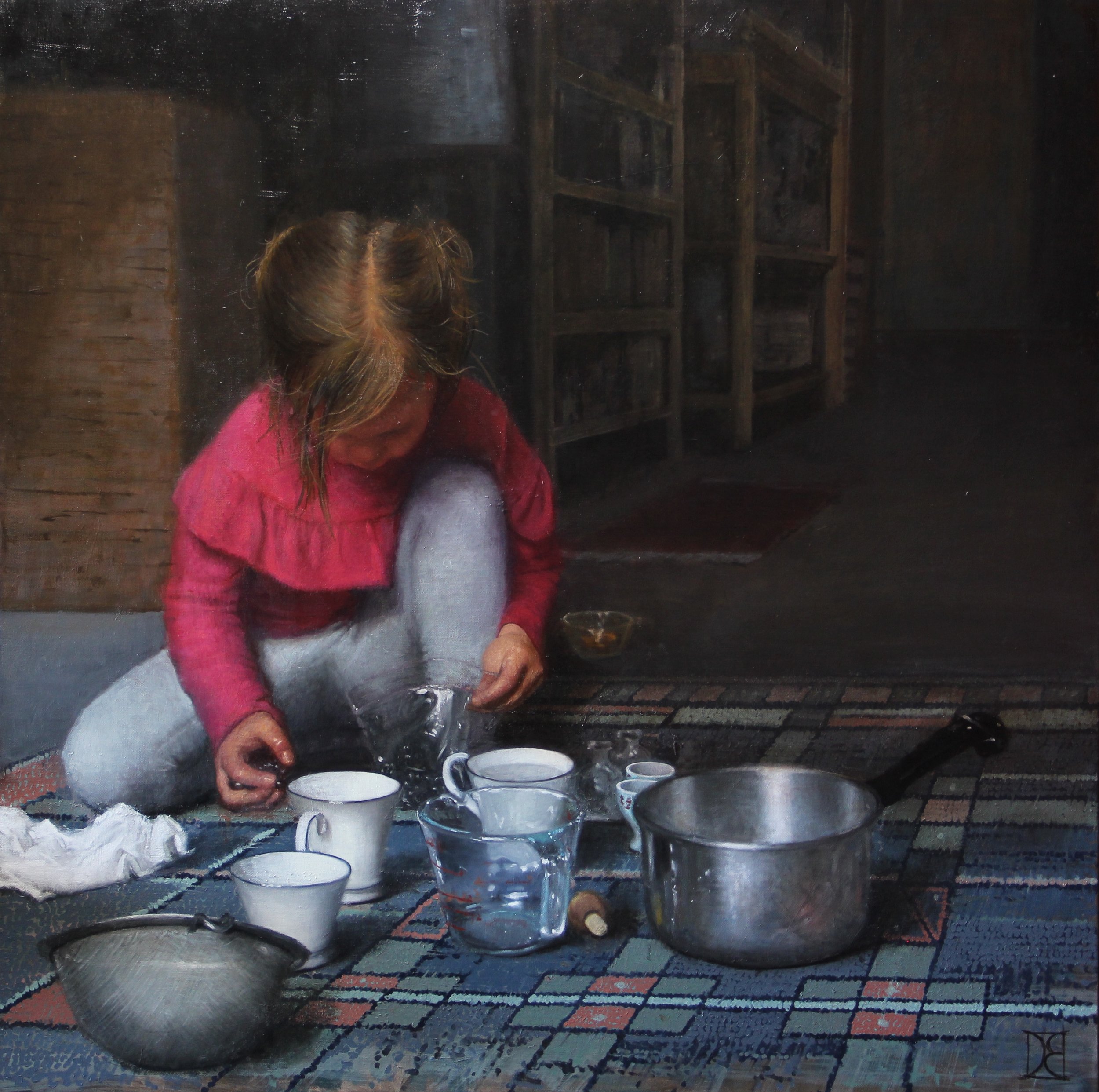 “Making Potions” Oil on Canvas 36 x 36 $3000