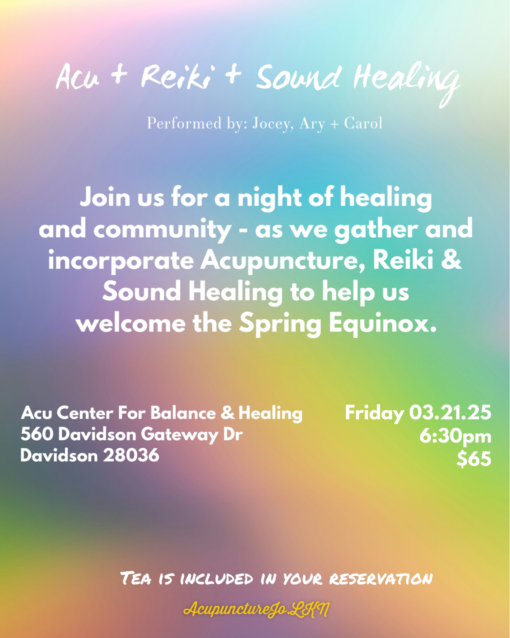 Acu + Reiki + Sound Healing Circle 