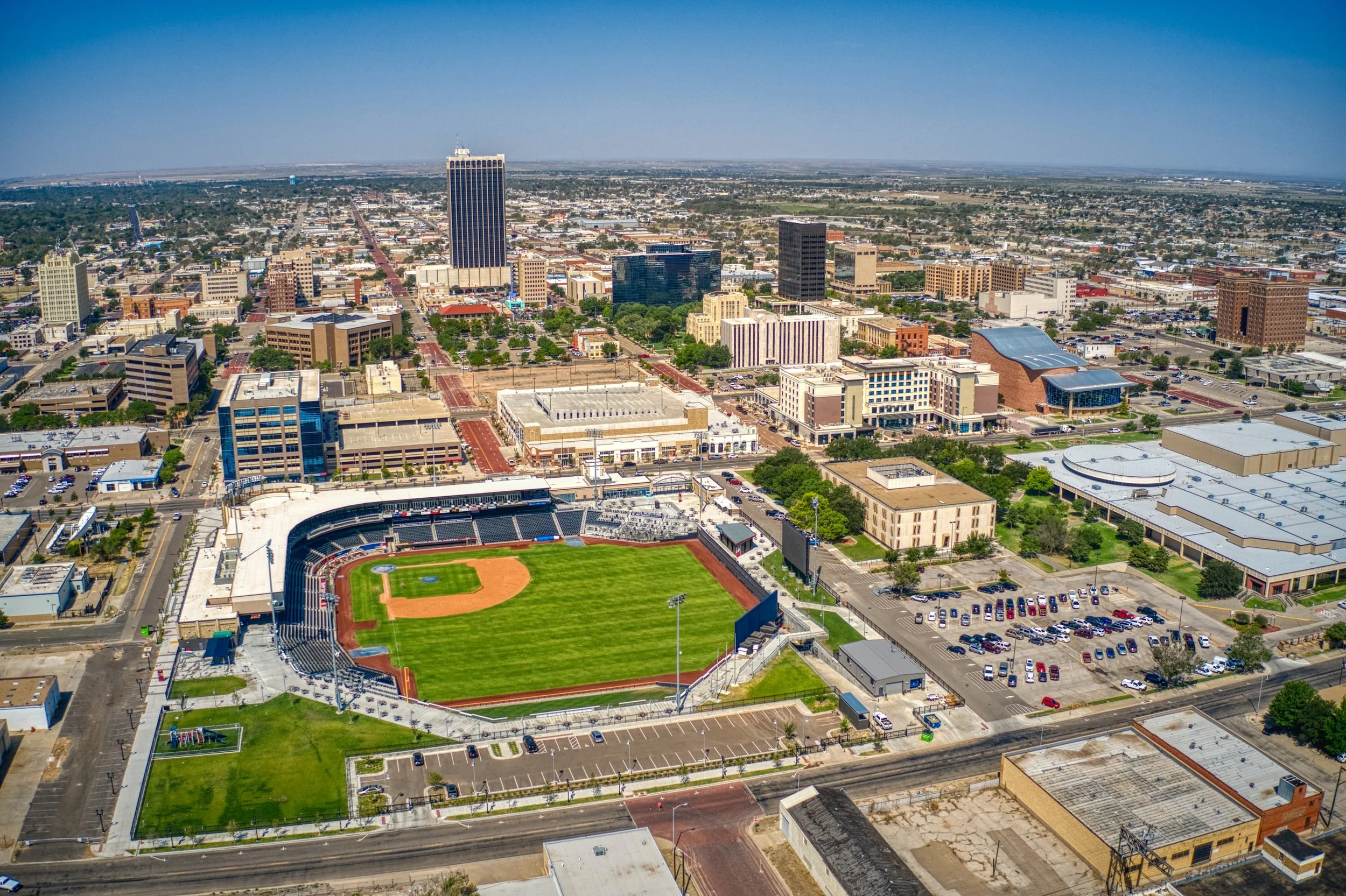 Aerial View of Downtown Amarillo, Texas in Summer_384059981.jpeg