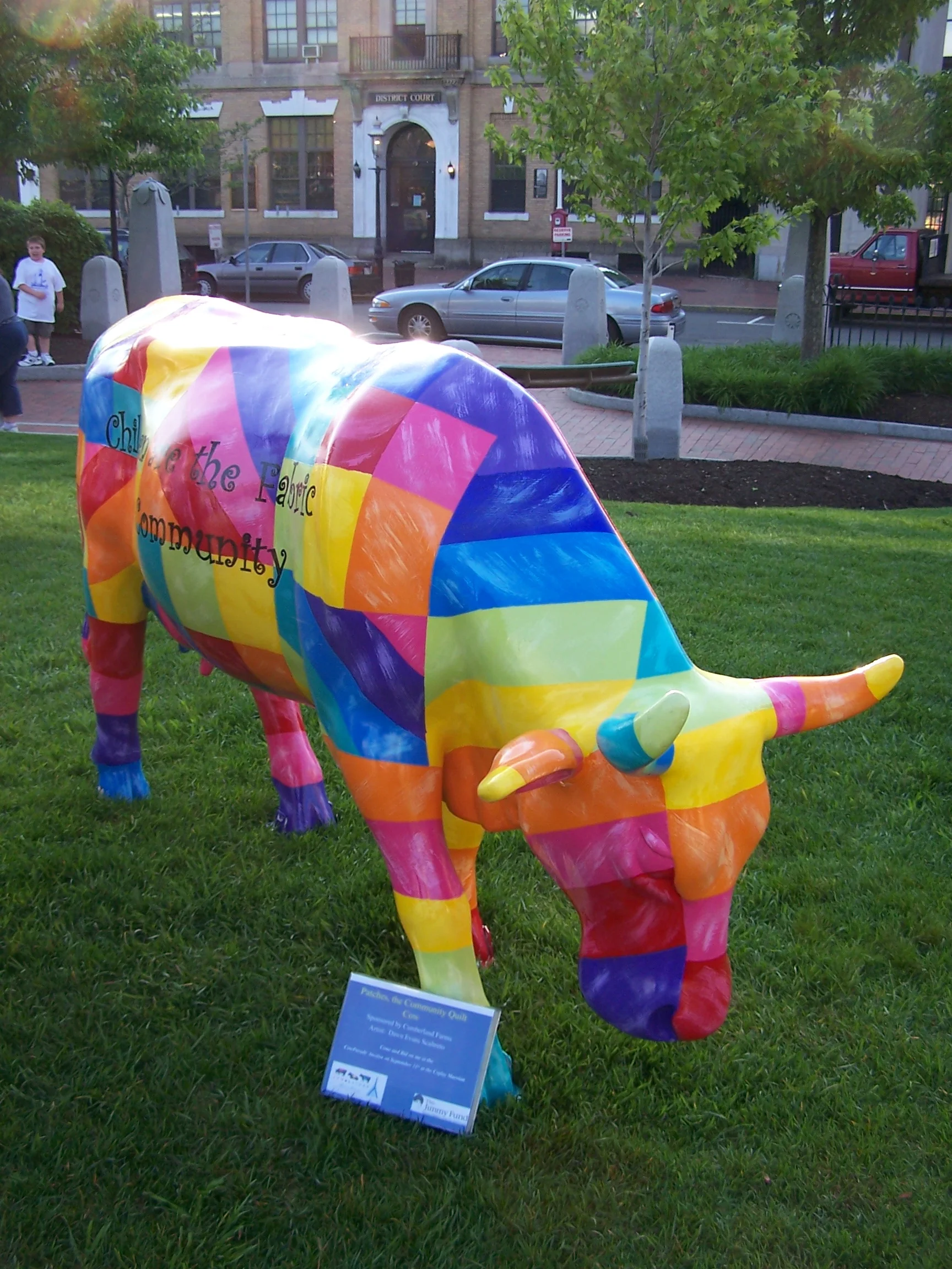 Patches, the Community Quilt Cow