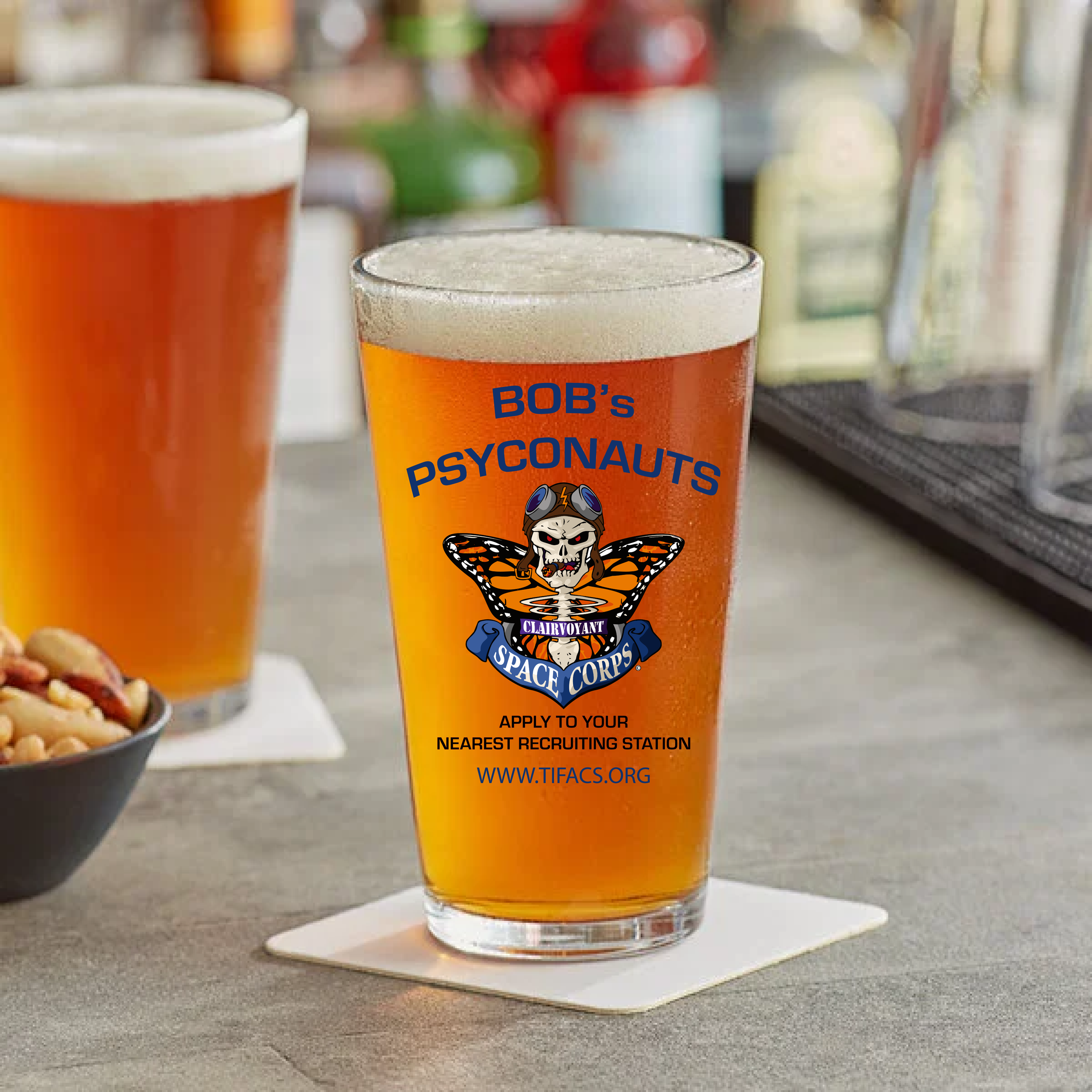BOB's Psyconauts Beer Glass