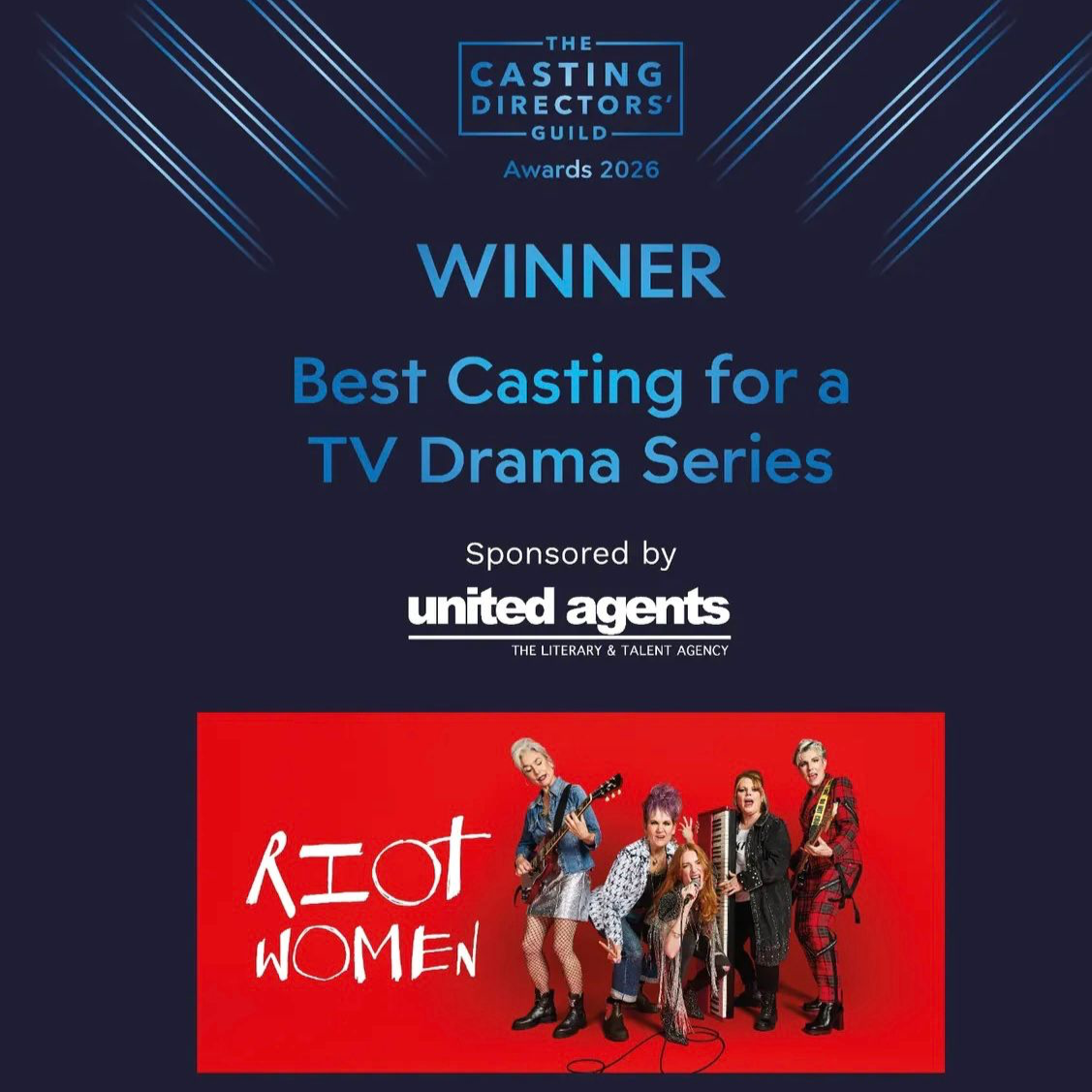 Riot Women wins Best Casting for a TV Drama Series