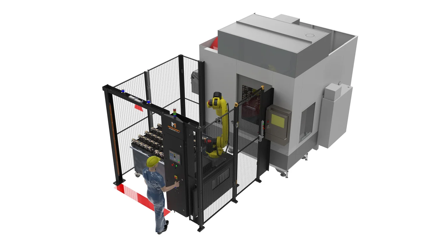 Ctex Machine Robotics RoboTrex CNC Machine Tending Robot | Metalcraft Automation