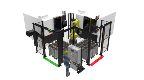 Ctex Machine Robotics RoboTrex CNC Machine Tending Robot | Metalcraft Automation