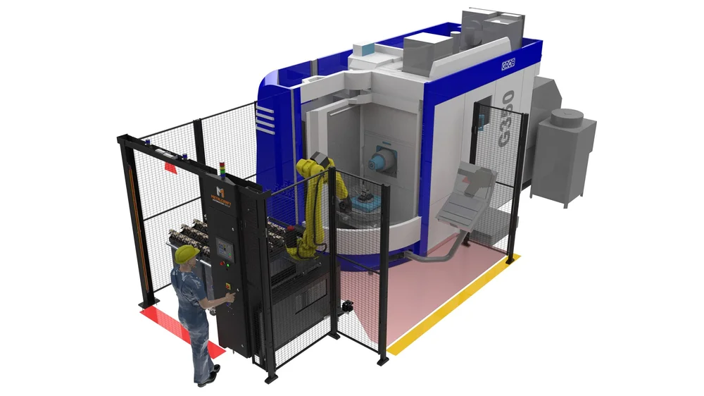 Ctex Machine Robotics RoboTrex CNC Machine Tending Robot | Metalcraft Automation