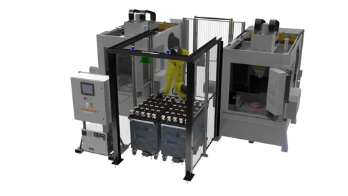 Ctex Machine Robotics RoboTrex CNC Machine Tending Robot | Metalcraft Automation