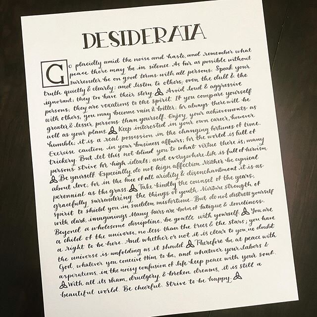 I wasn&rsquo;t familiar with this poem before I started work on this project, but now that I am I completely love it.

I think it&rsquo;s pretty incredible how these kinds of things just fall into your lap when you need them most. Serendipitous, mayb