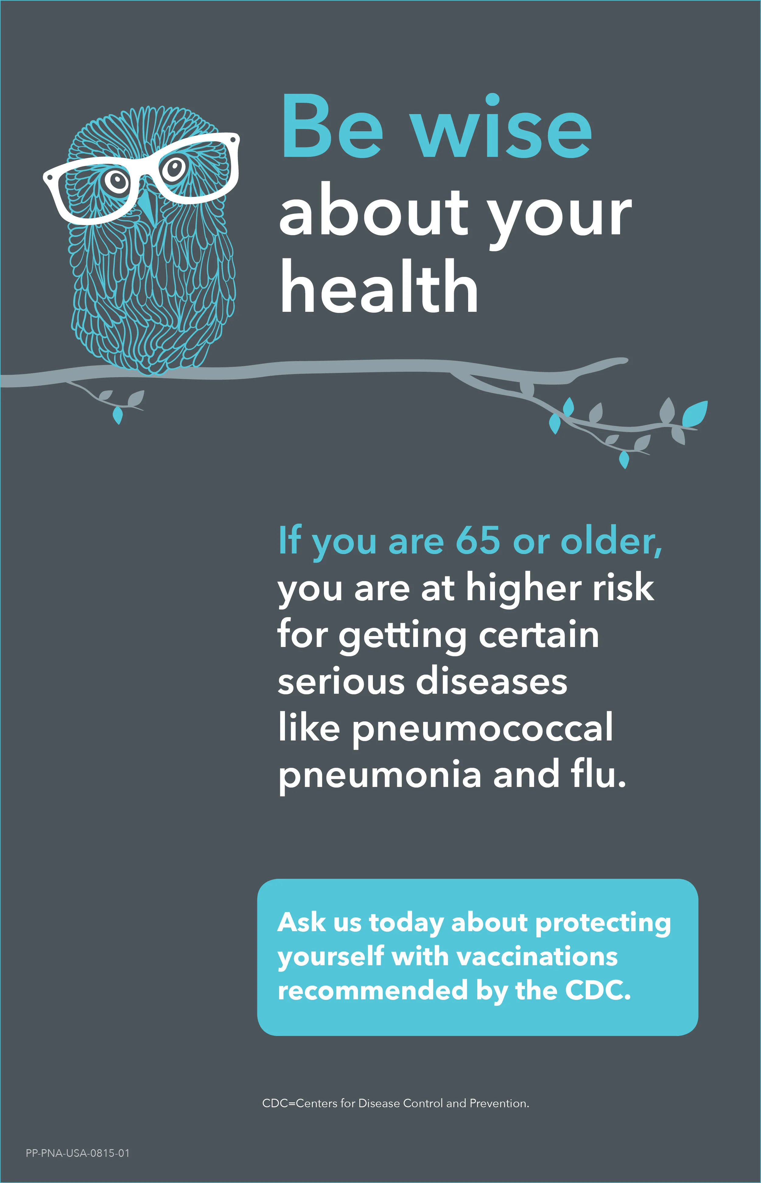 Campaign poster hung in offices and pharmacies