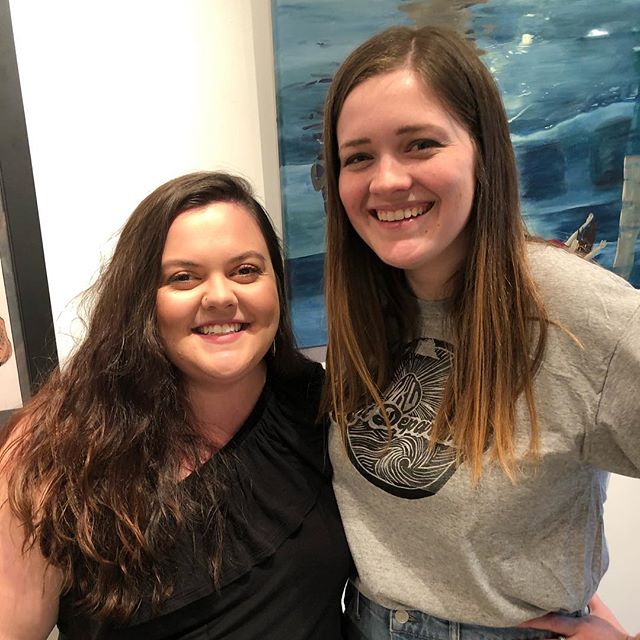 Shout out to @elliswalkergallery interns @baileyjordan_art and @molllylee - what a great team!!! Come check out their gallery skills with the SKYCTC and WKU student show! Until April 12.