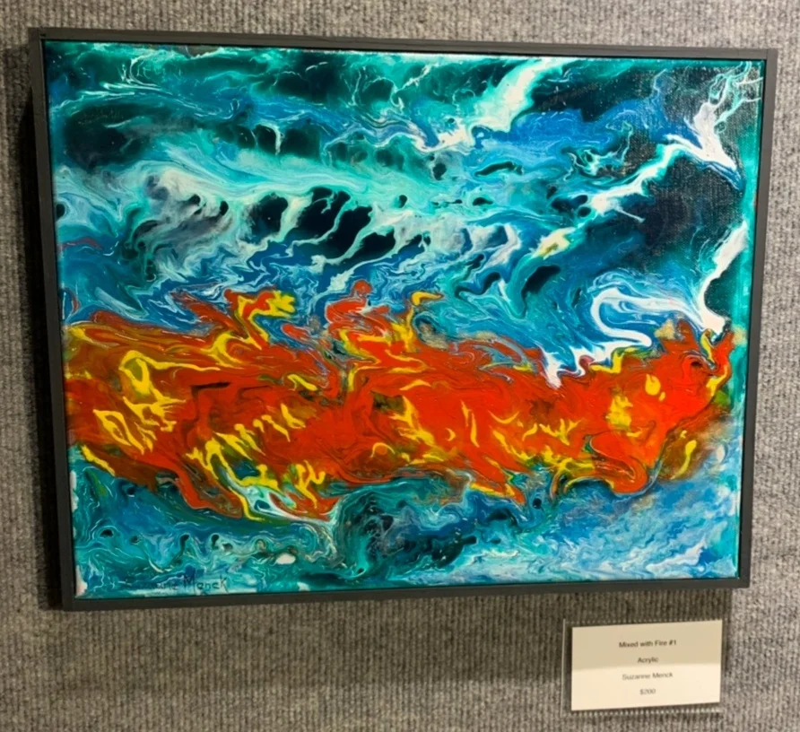 "Mixed with Fire #1", Suzanne Menck