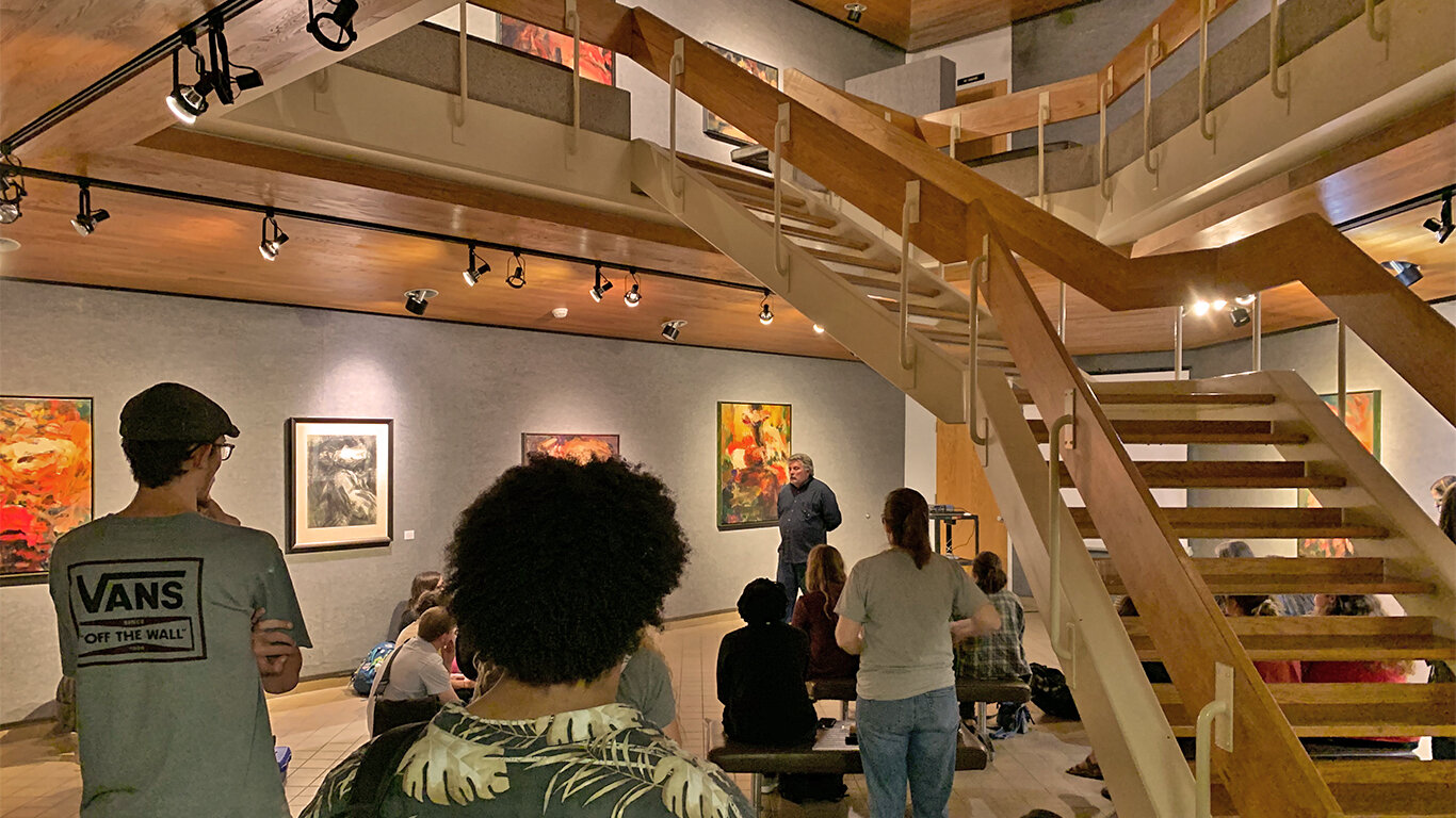 Dana Saulnier’s Gallery Talk, September 24, 2019, FAC Main Gallery.