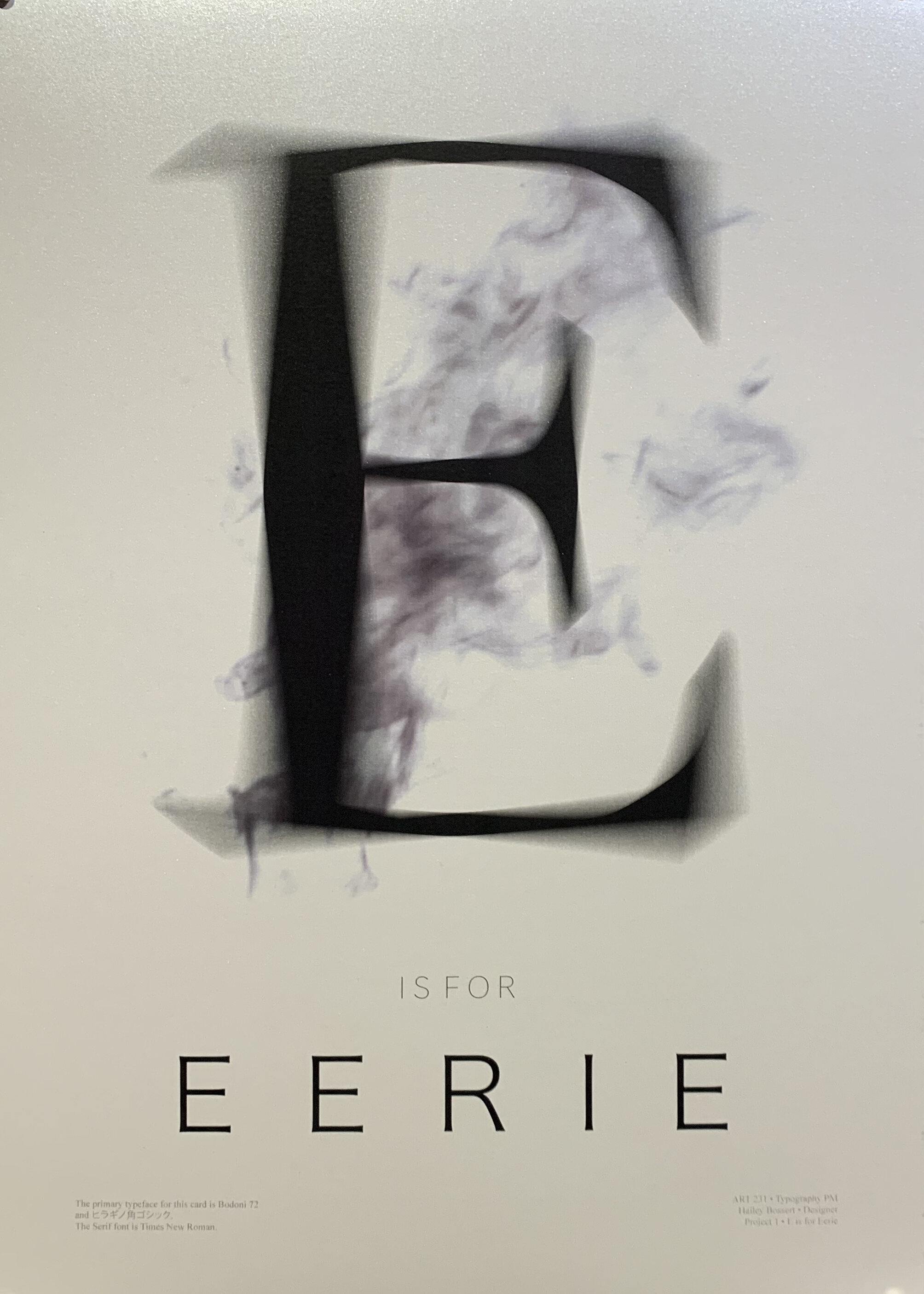 Hailey Bossert, "E is for Eerie"