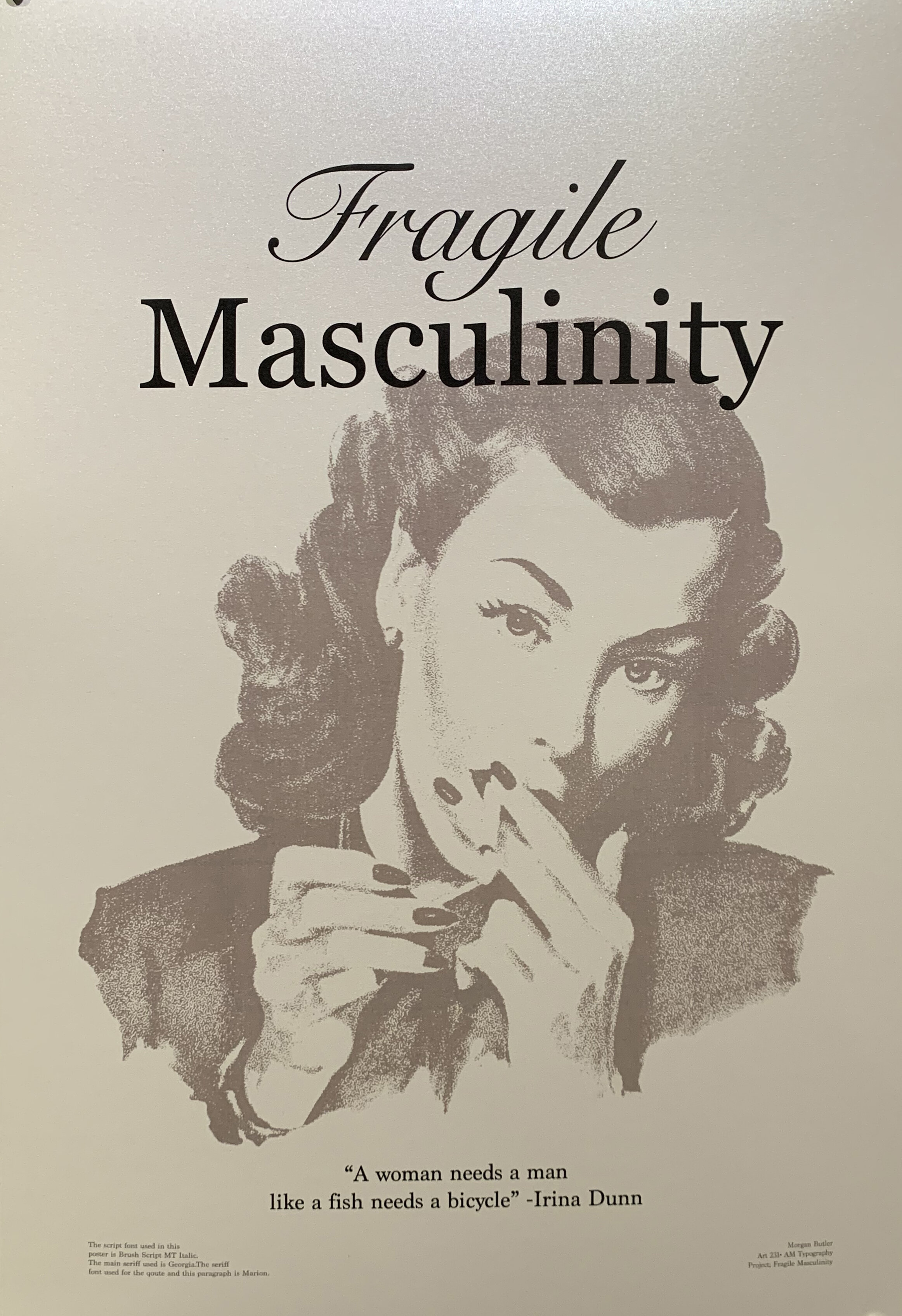 Morgan Butler, " Fragile Masculinity" 