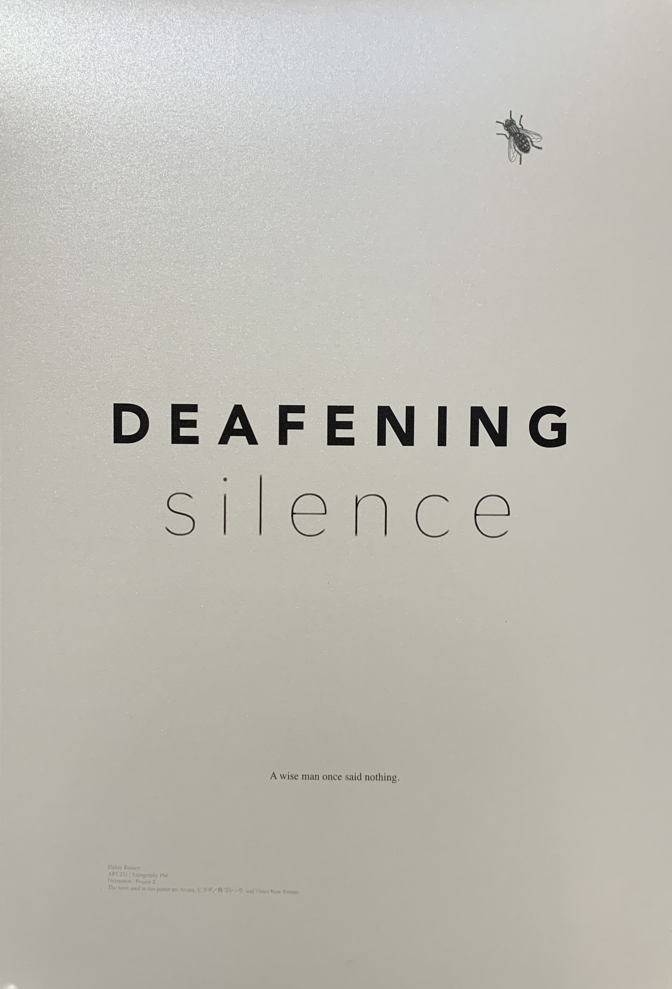Hailey Bossert, "Deafening Silence"