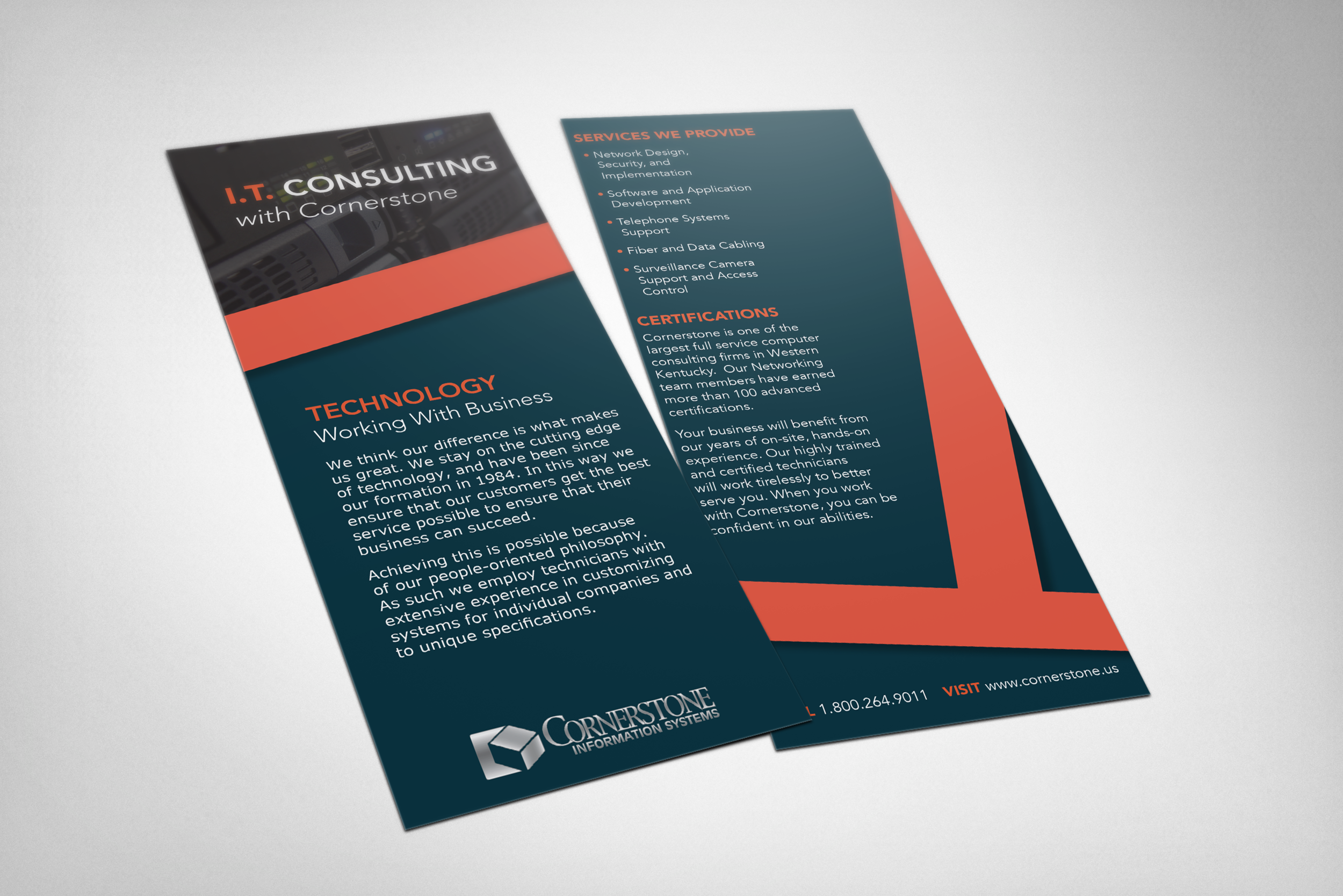 "Cornerstone Rack Card"