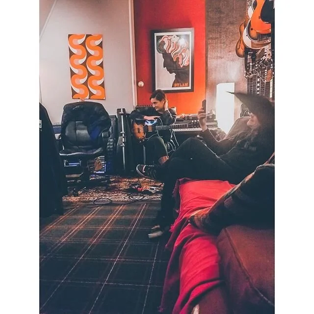 The many faces of birthing a record 😂 Stoked about our upcoming shows at @funhouse_bethlehem &amp; @johnandpetersnewhope next weekend where we&rsquo;ll be playing tunes we recorded at @chillhousestudios with @seepeoples - lots of new edits, arrangem