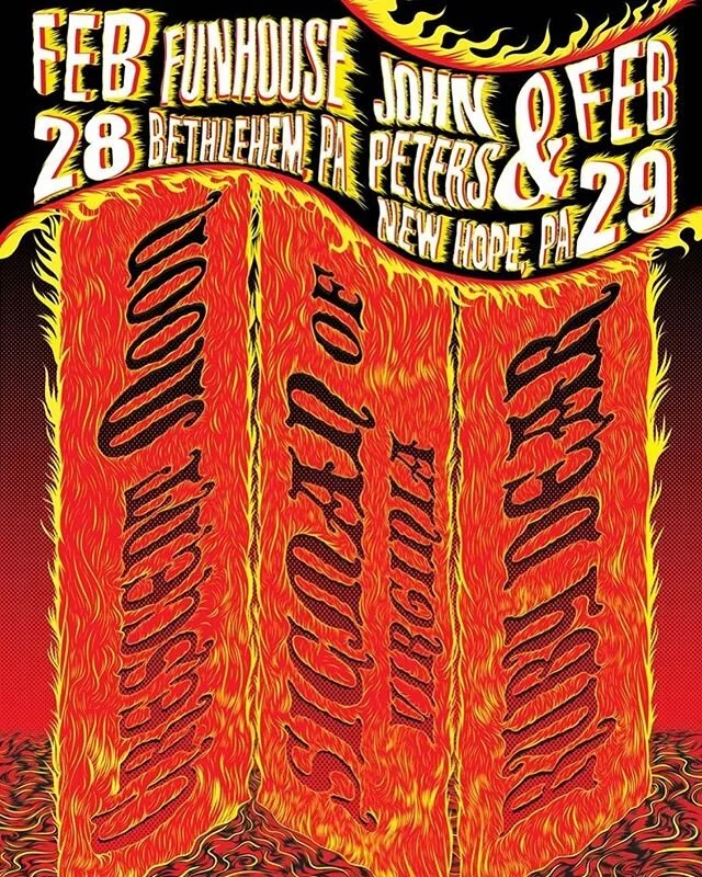 Tomorrow! @funhouse_bethlehem with @sicmanofva and Crescent Moon! Saturday at @johnandpetersnewhope #rubydear #sicmanofvirginia #crescentmoon #bethlehem #newhope