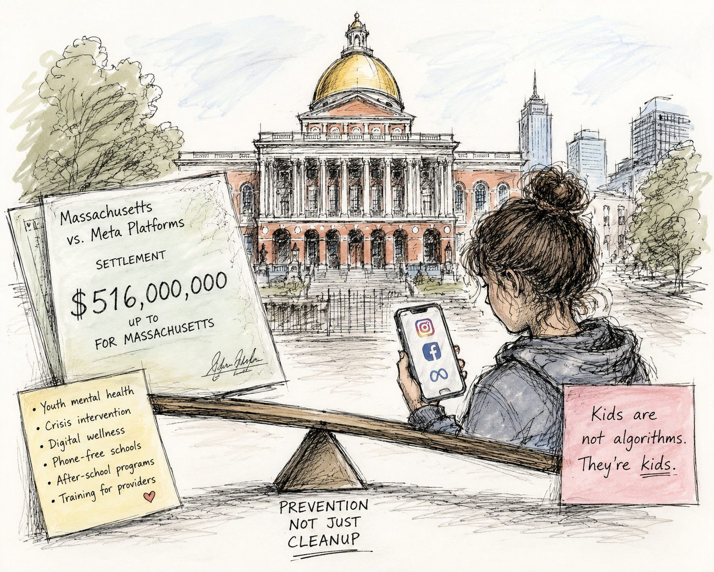 Massachusetts Could Get $516 Million From Meta. And We’re Still Debating Whether Kids Need Protection?