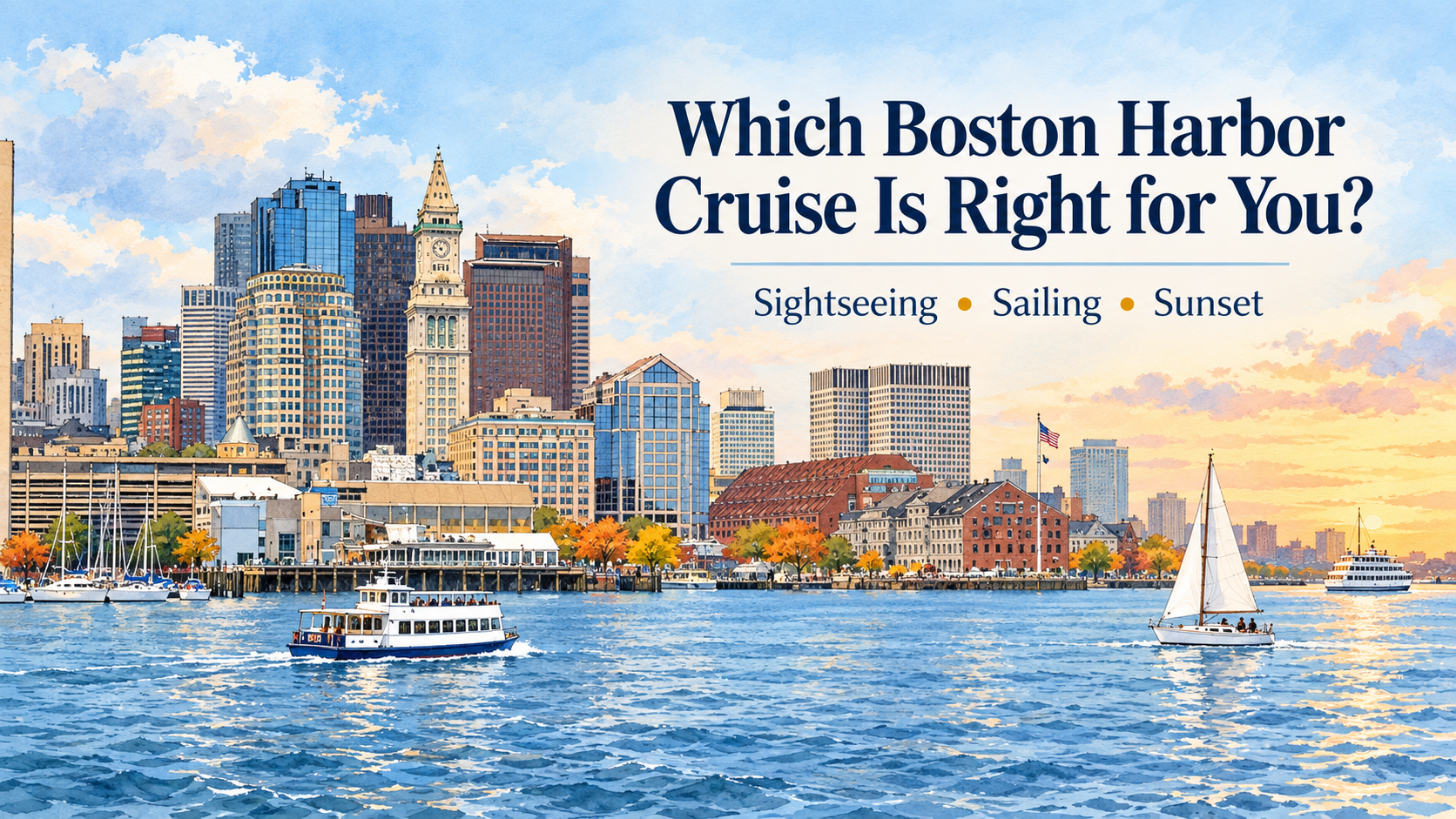 Which Boston Harbor Cruise Should You Take? It Depends on Why You’re Getting on the Boat.