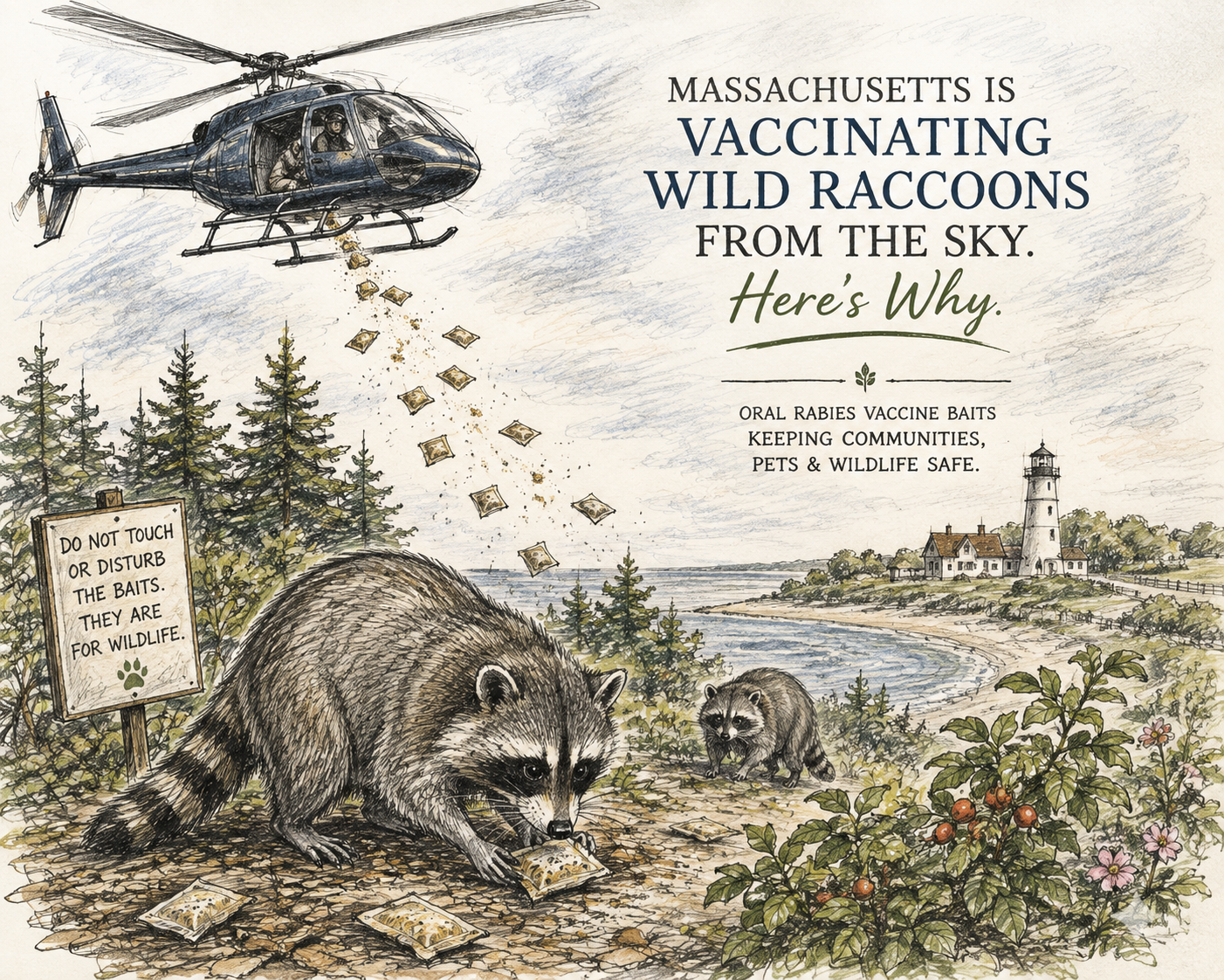 Massachusetts is Vaccinating Racoons From the Sky