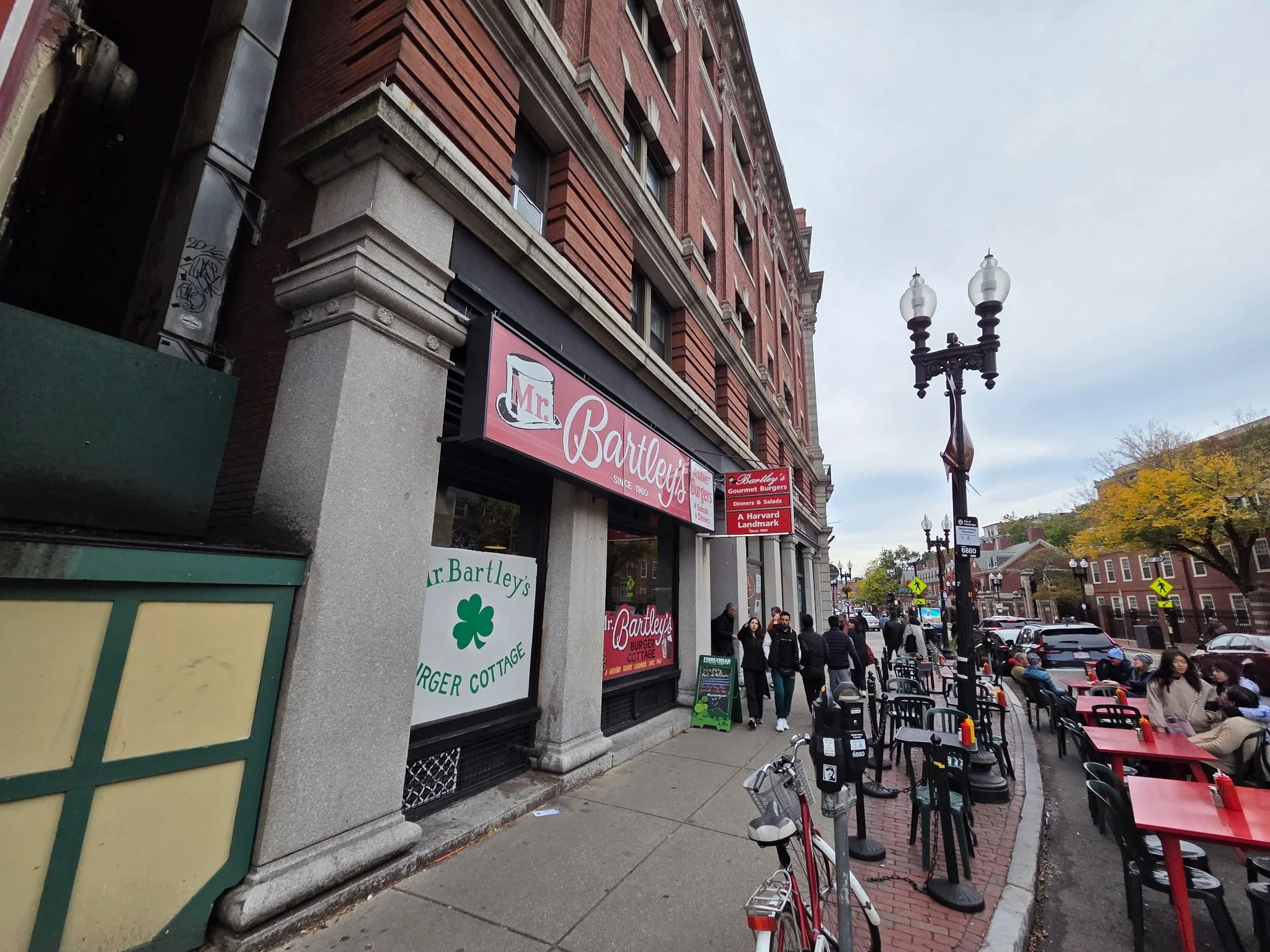 Mr. Bartley's Burger Cottage, a longtime Cambridge favorite near Harvard Square. Photo: GoBoston.