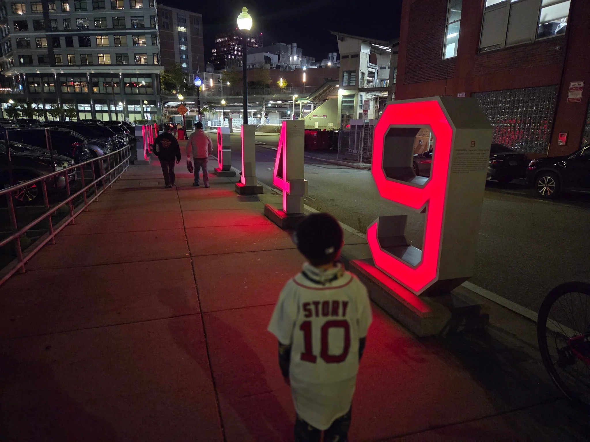 Young Boston Red Sox Fan, Retired Numbers, Fenway Park, Boston, Massachusetts