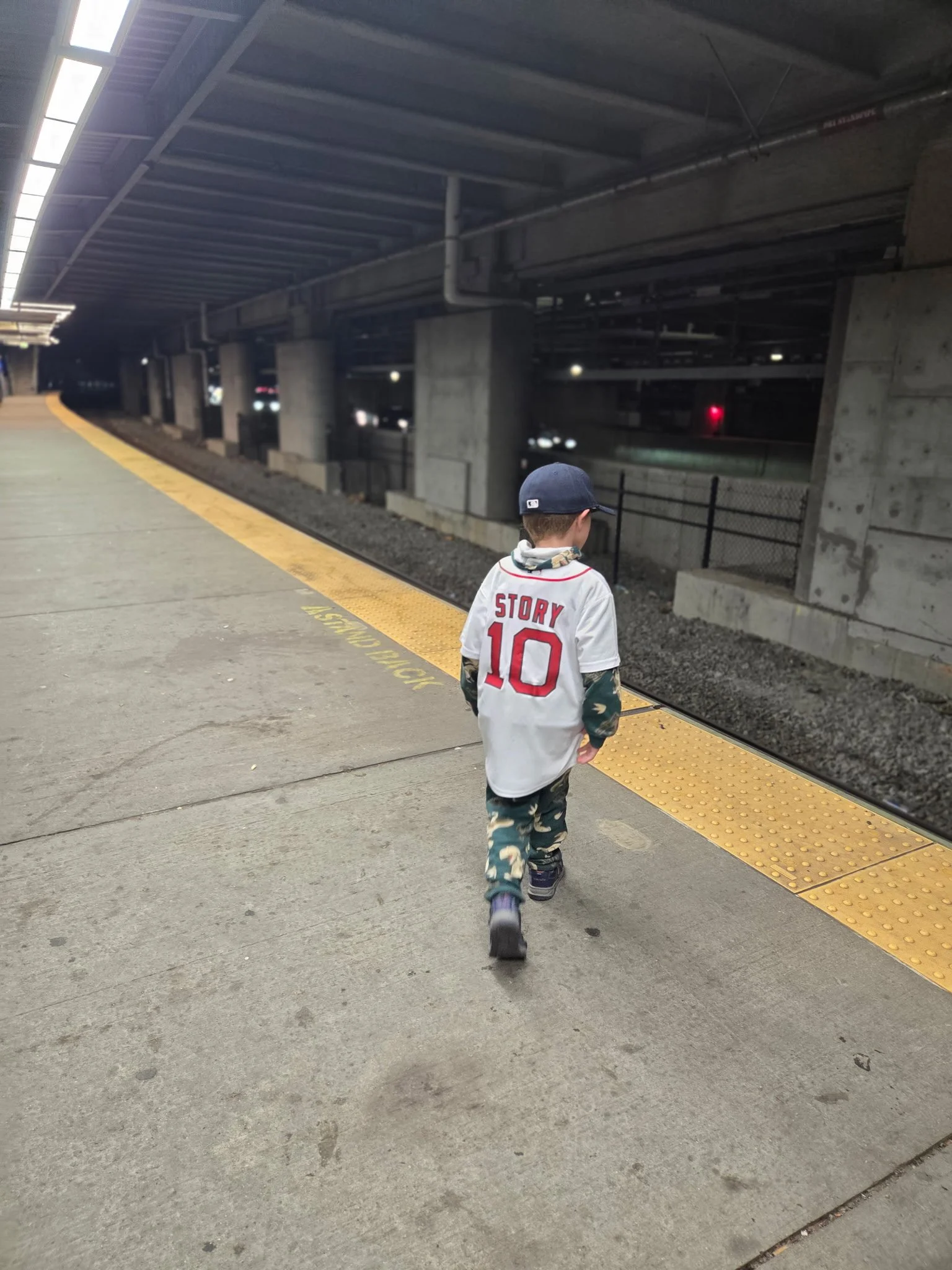 Young Boston Red Sox Fan, Lansdowne Station, Fenway Park, Boston, Massachusetts