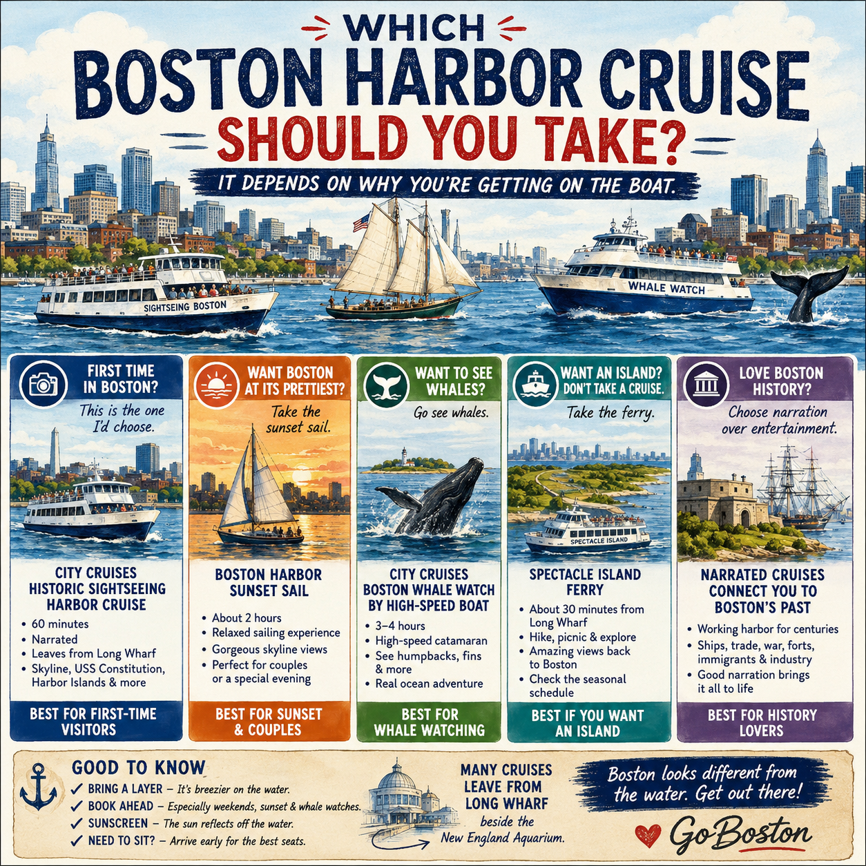 Boston Harbor Cruises Which Cruise Should I Take