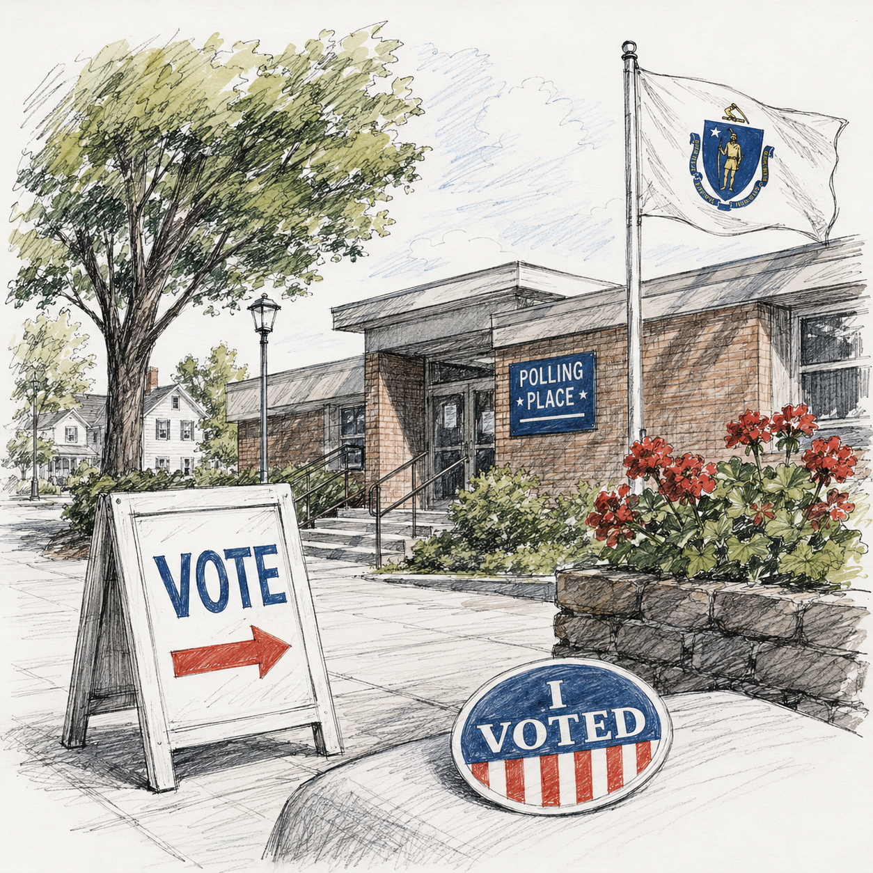 Voting in Massachusetts Election