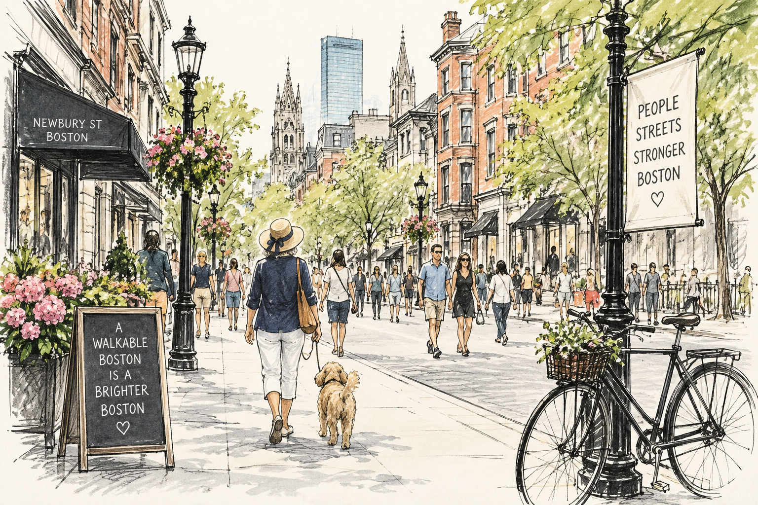Open Newbury Street Boston