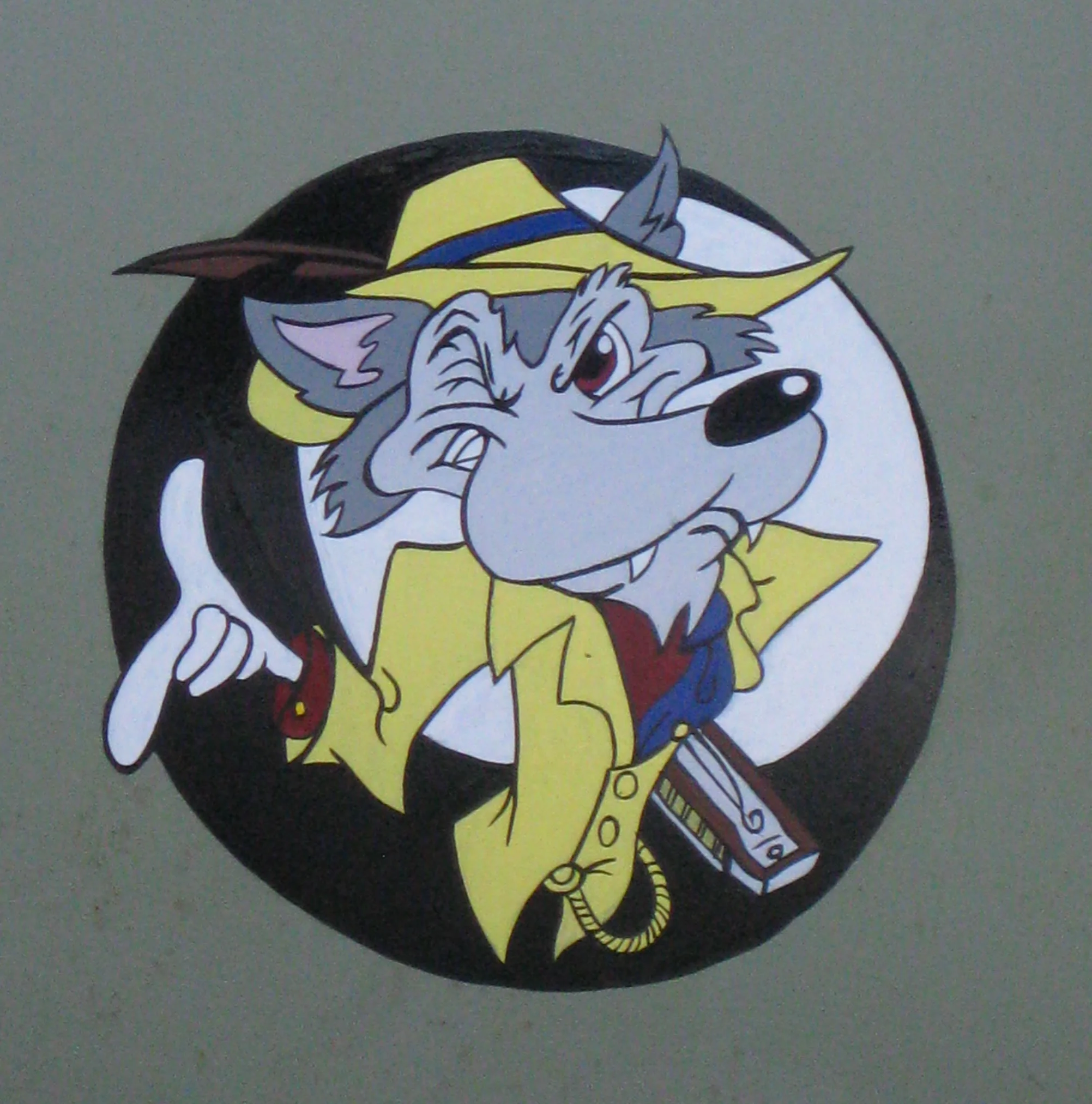  Customer wanted this toon painted on his trunk. Not my design - unknown artist.  