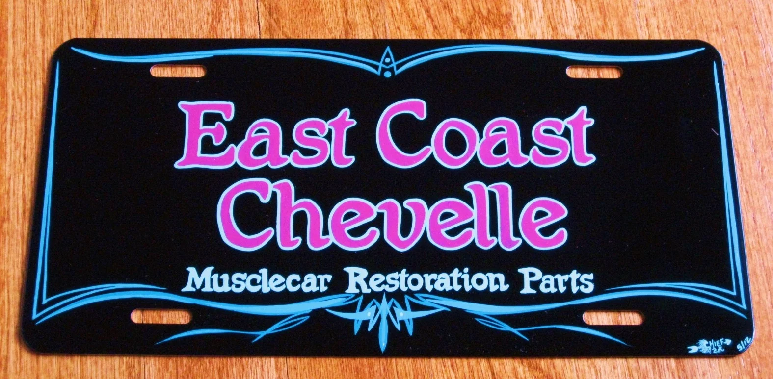  Owner wanted his business name on a plate to use at car shows 