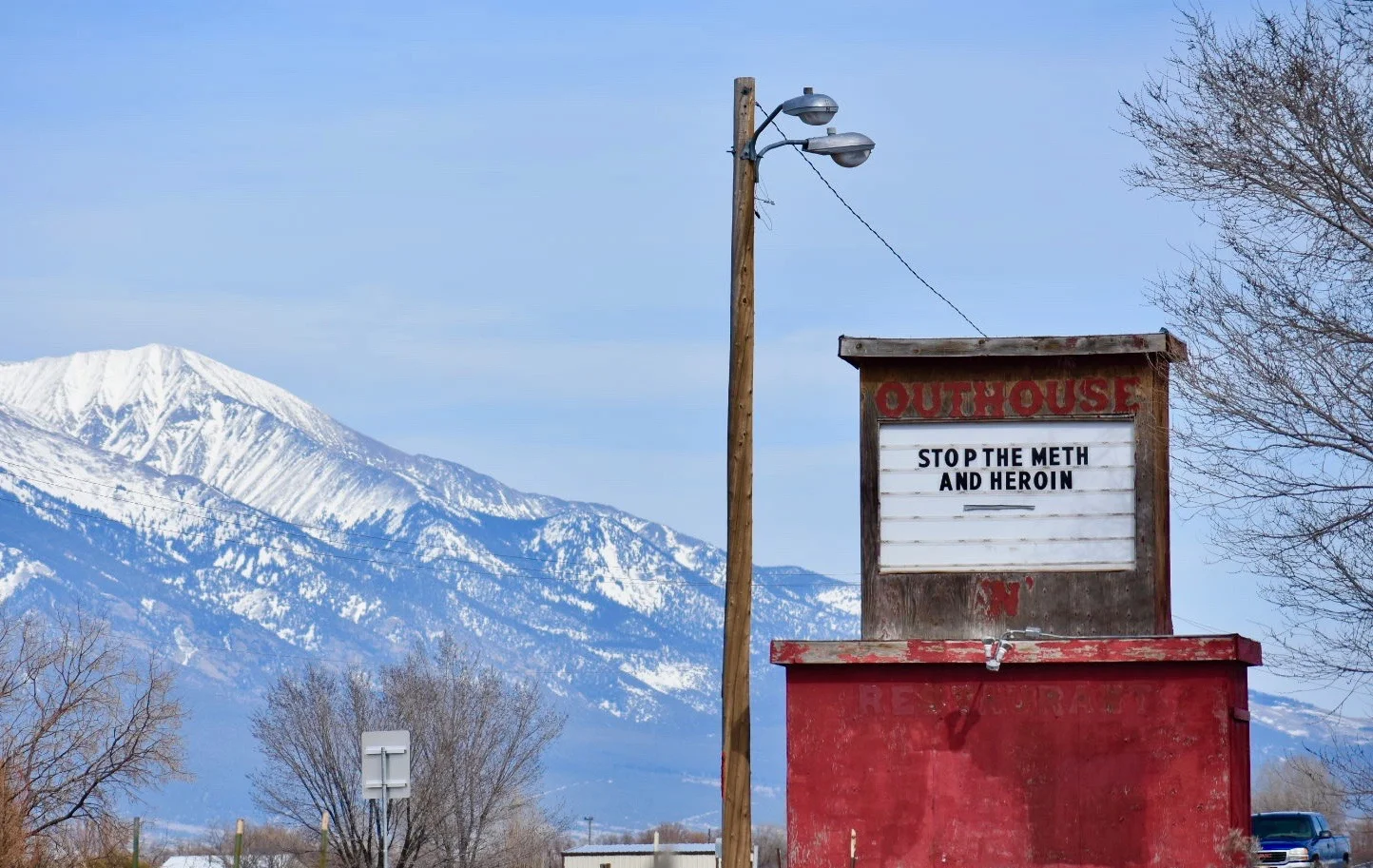 Outhouse Restaurant, near Alamosa, CO