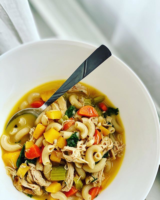Soup for the soul #snowday #chickennoodlesoup #denver #denvercolorado #homecooking